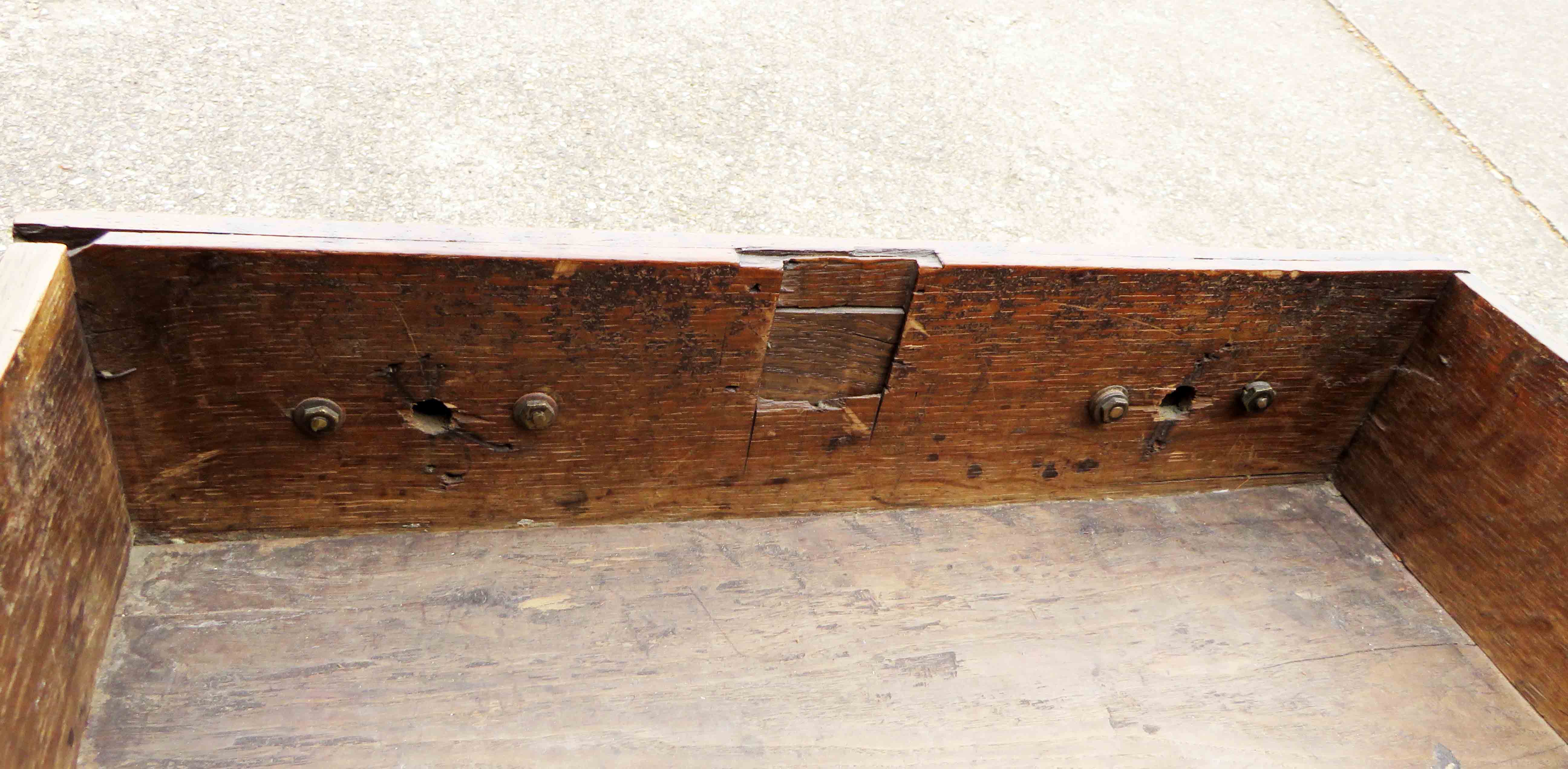 Early 18th Century Queen Anne Period Oak Dresser Base having shaped upstand to top over three frieze - Image 12 of 12