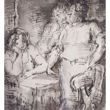 Edward Ardizzone (British, 1900-1979) A discussion in an inn Signed with initials, E. A. (lower