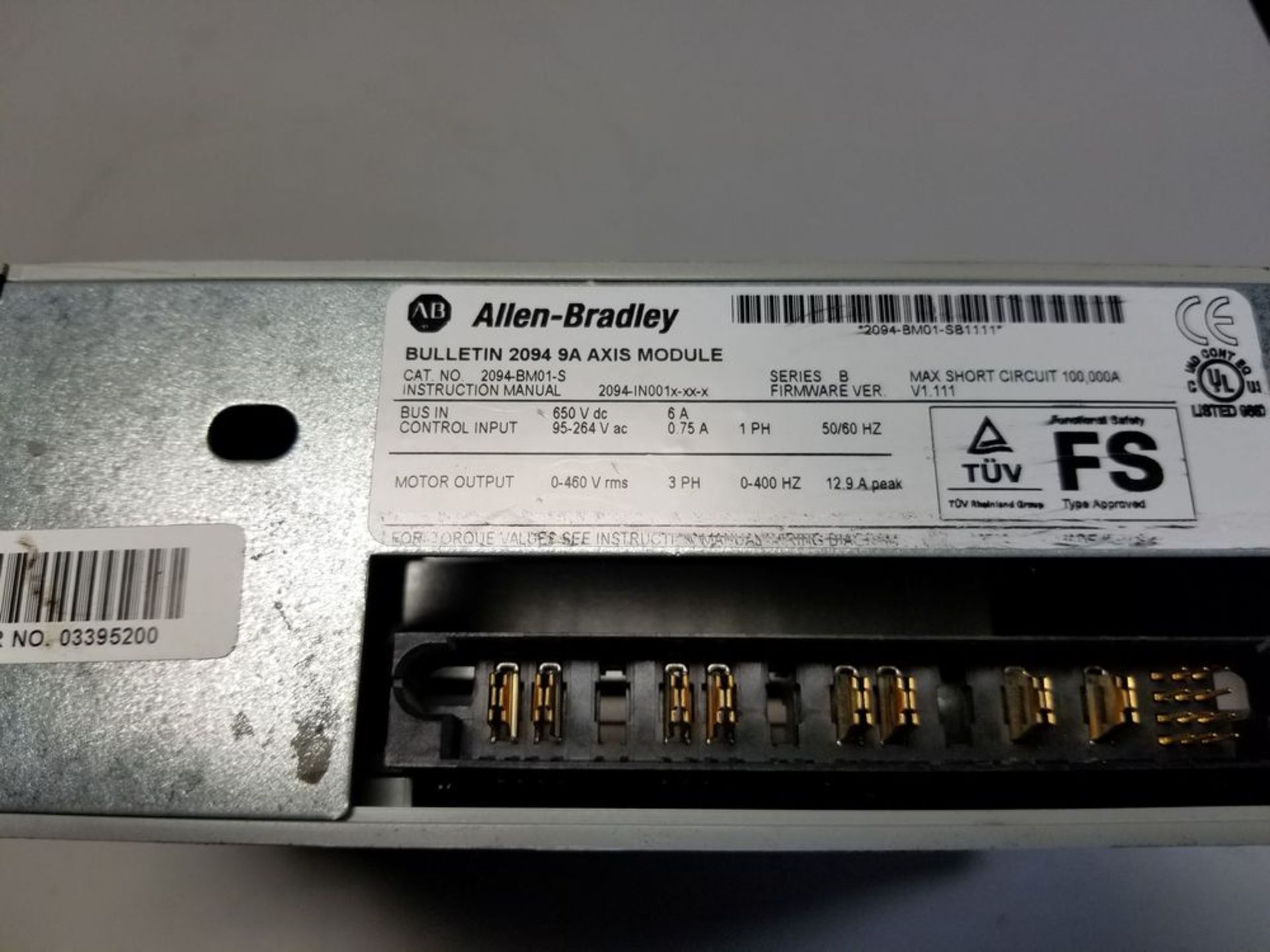 ALLEN BRADLEY KINETIX 6000 AXIS MODULE SERVO DRIVE - Image 4 of 4