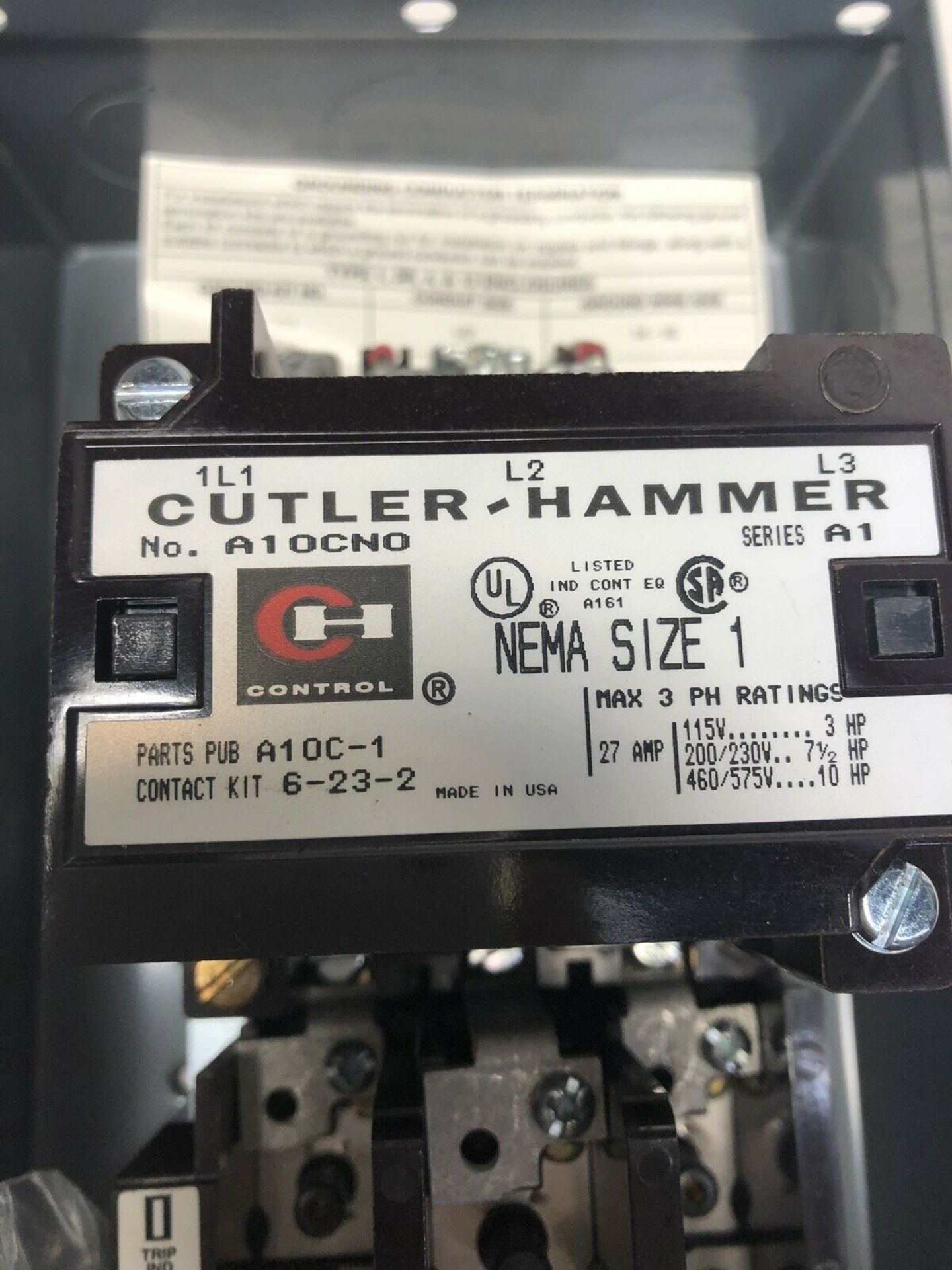 New Cutler-Hammer A10CN0 Starter - Image 2 of 4