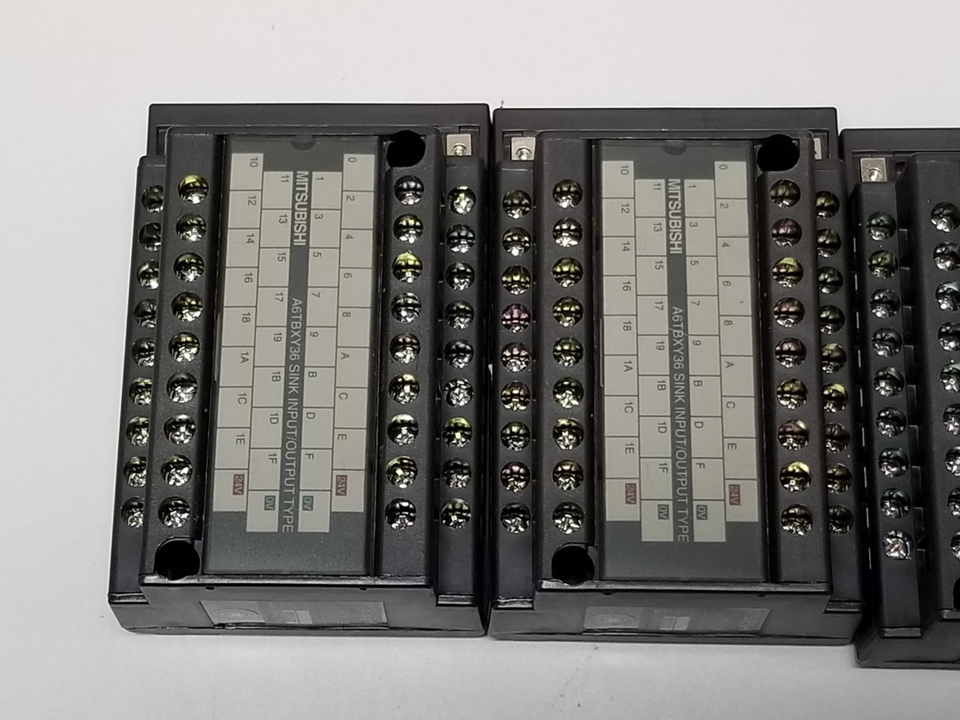 LOT OF MITSUBISHI PLC TERMINAL MODULES - Image 3 of 4