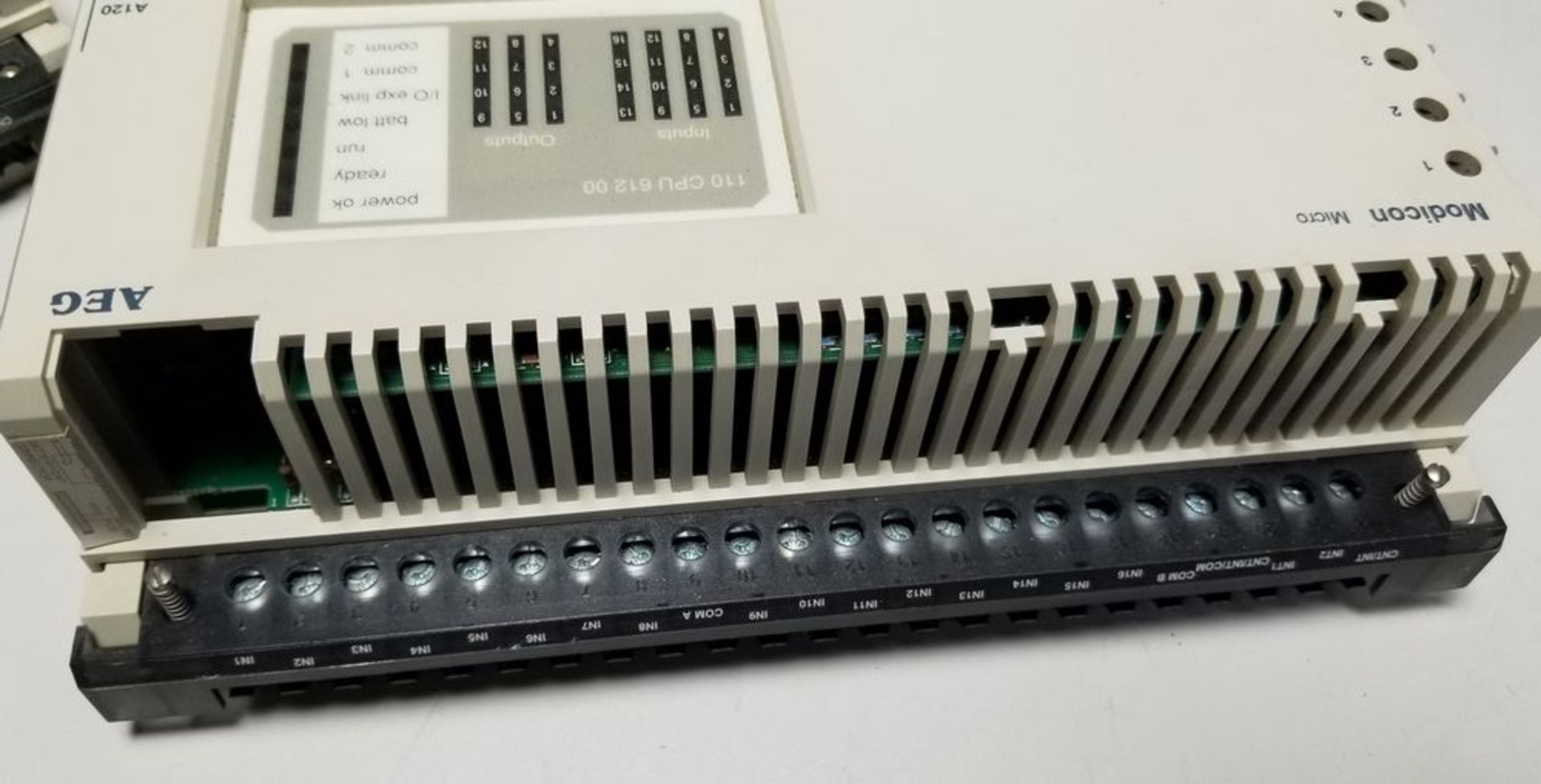MODICON MICRO PLC CPU CONTROLLER - Image 2 of 2