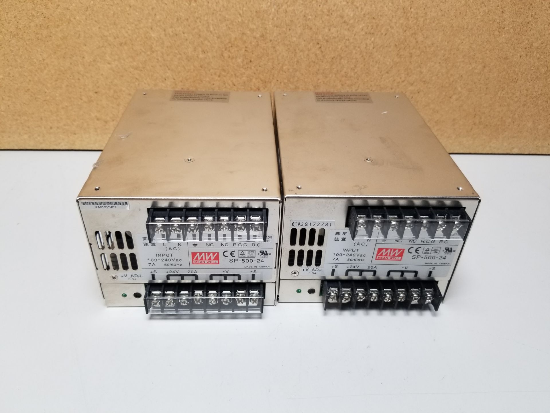 LOT OF MEANWELL AUTOMATION POWER SUPPLY