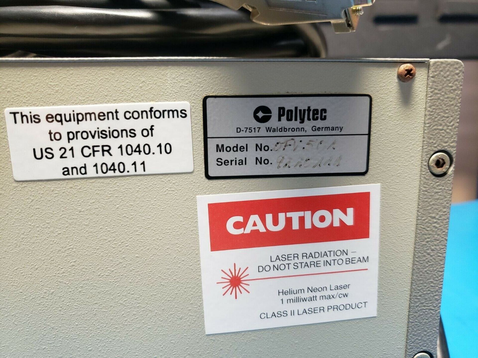 Polytec OFV 501 Fiber Interferometer - Image 4 of 4