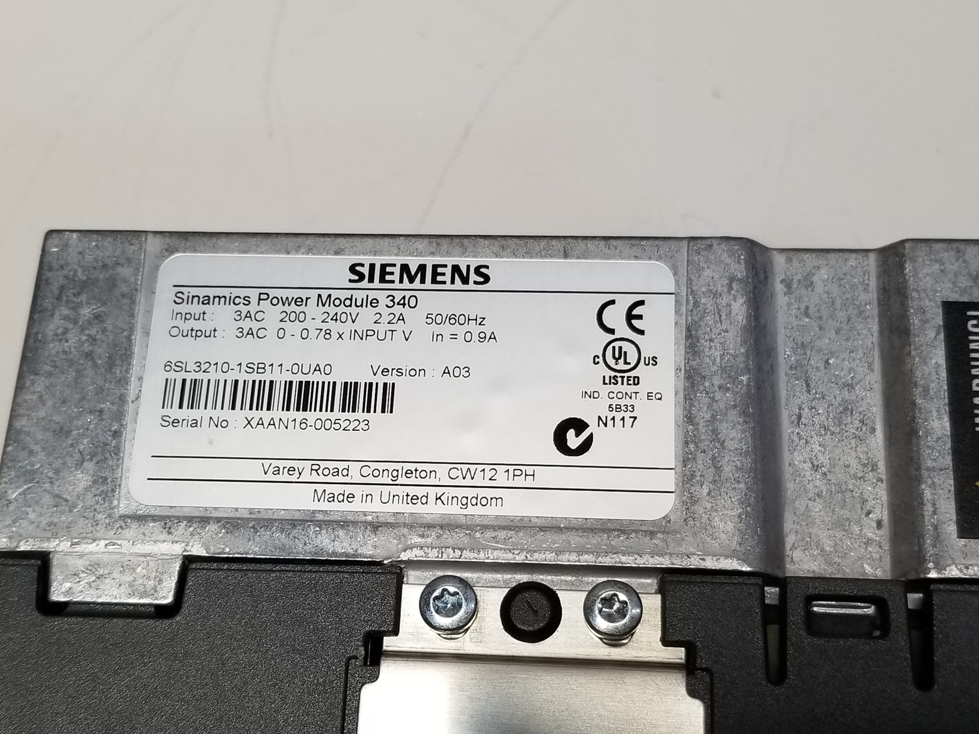 Siemens Sinamics Control Unit PLC Module W/Power Module - Image 6 of 7