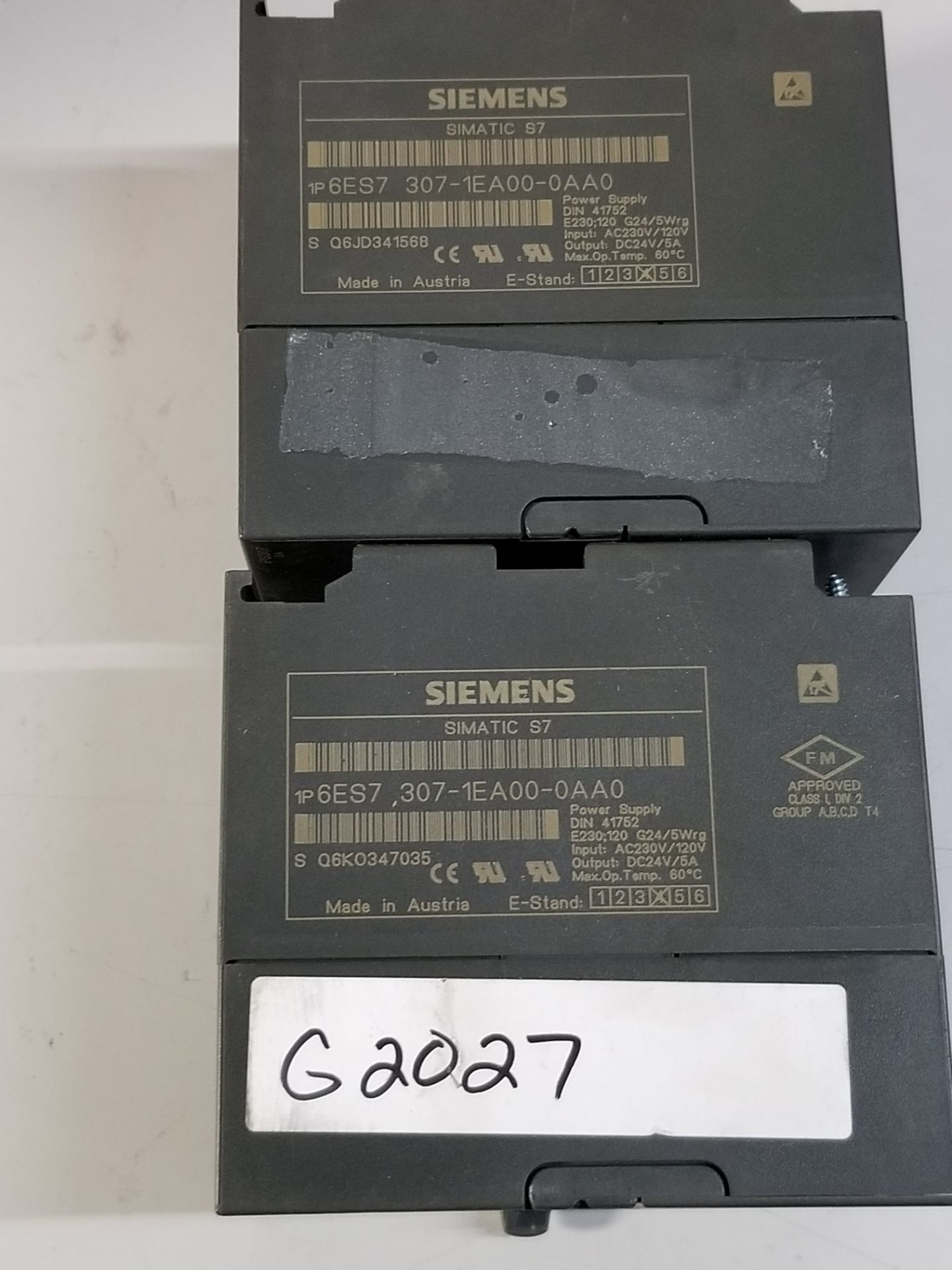 LOT OF SIEMENS PLC POWER SUPPLY MODULES - Image 2 of 2