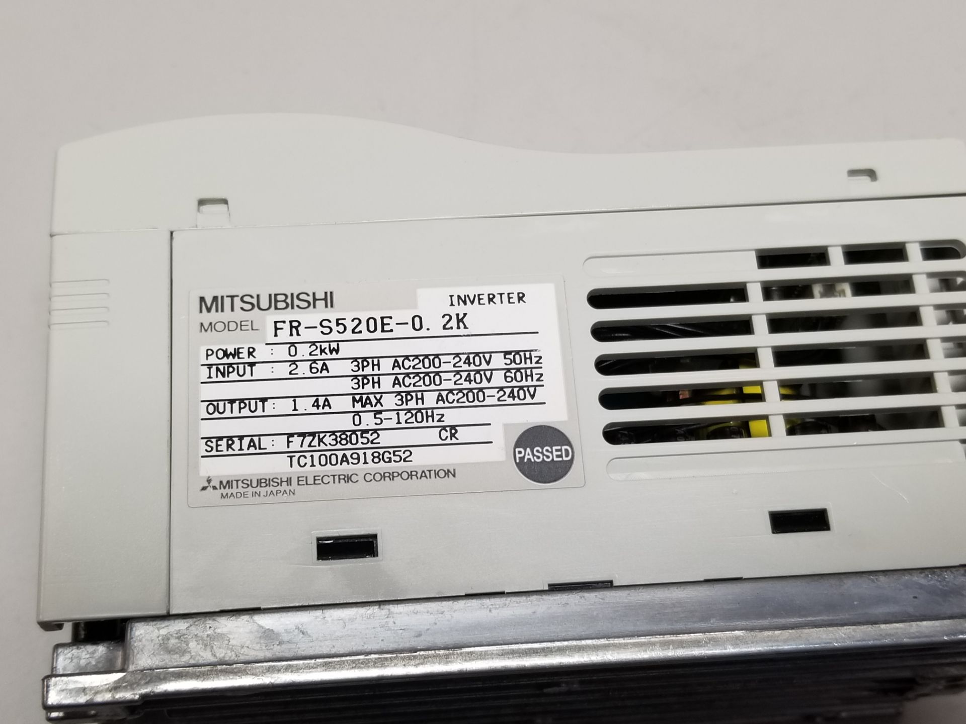 MITSUBISHI FREQROL S500 FR-S520E-0.2K INVERTER - Image 2 of 3