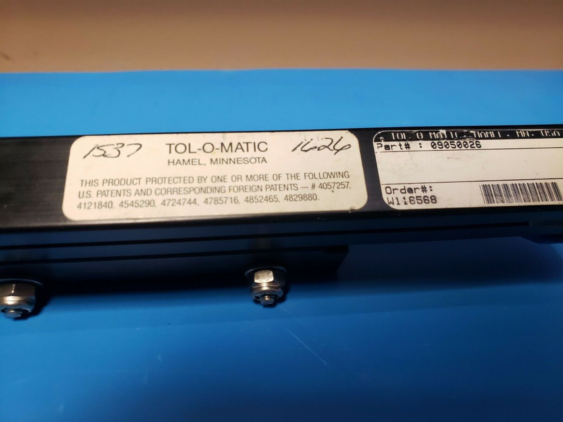Tol-O-Matic 09050026 Linear Slide Pneumatic Cylinder - Image 3 of 4