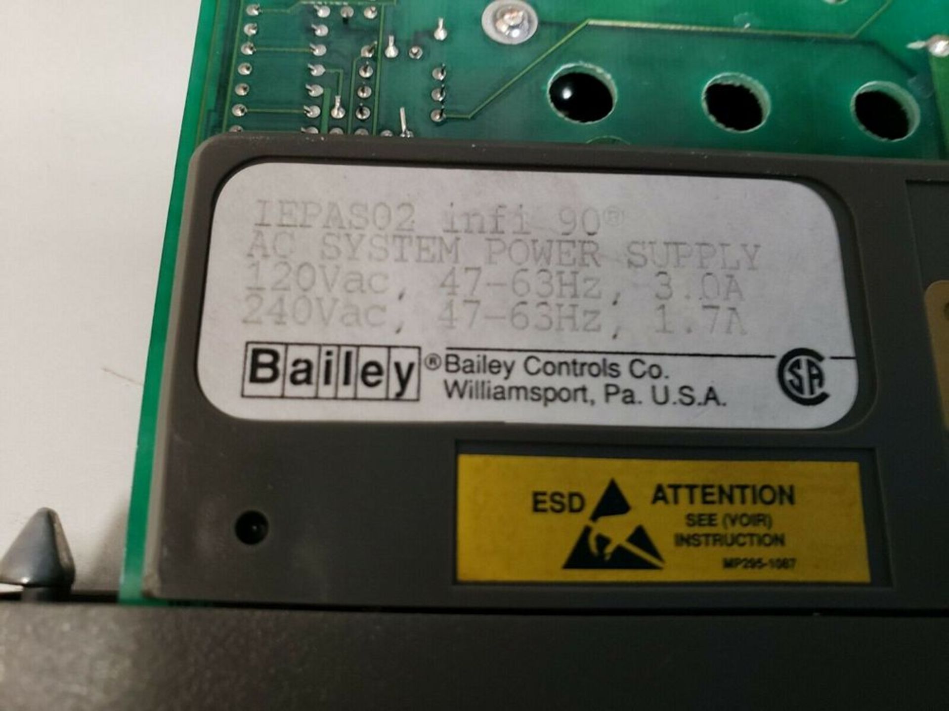 ABB BAILEY INFI 90 PLC MODULE - Image 2 of 2