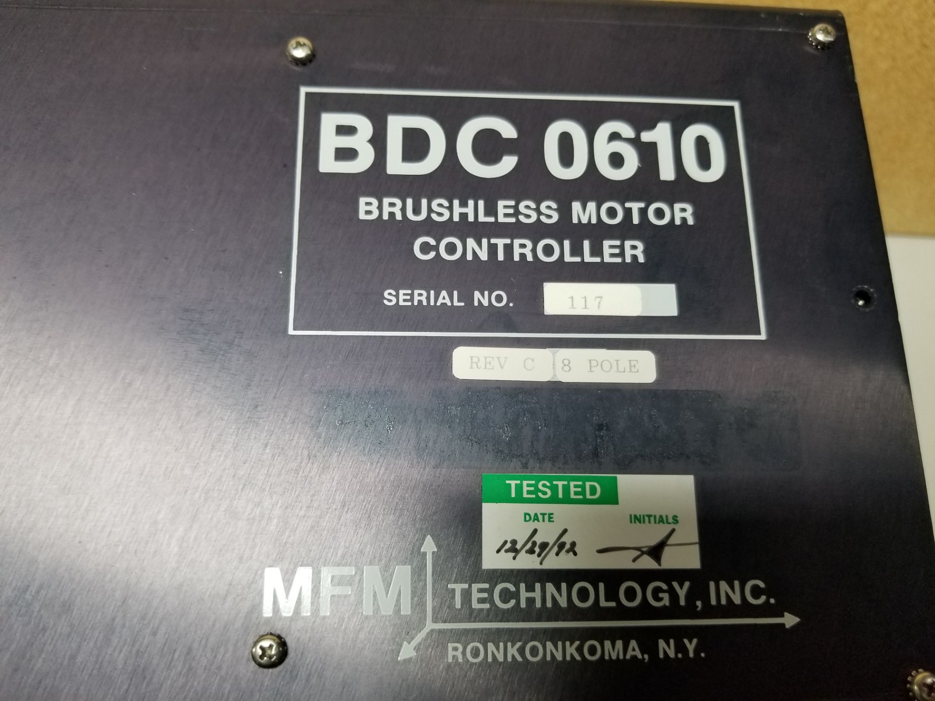 MFM TECHNOLOGY BRUSHLESS MOTOR CONTROLLER - Image 3 of 3