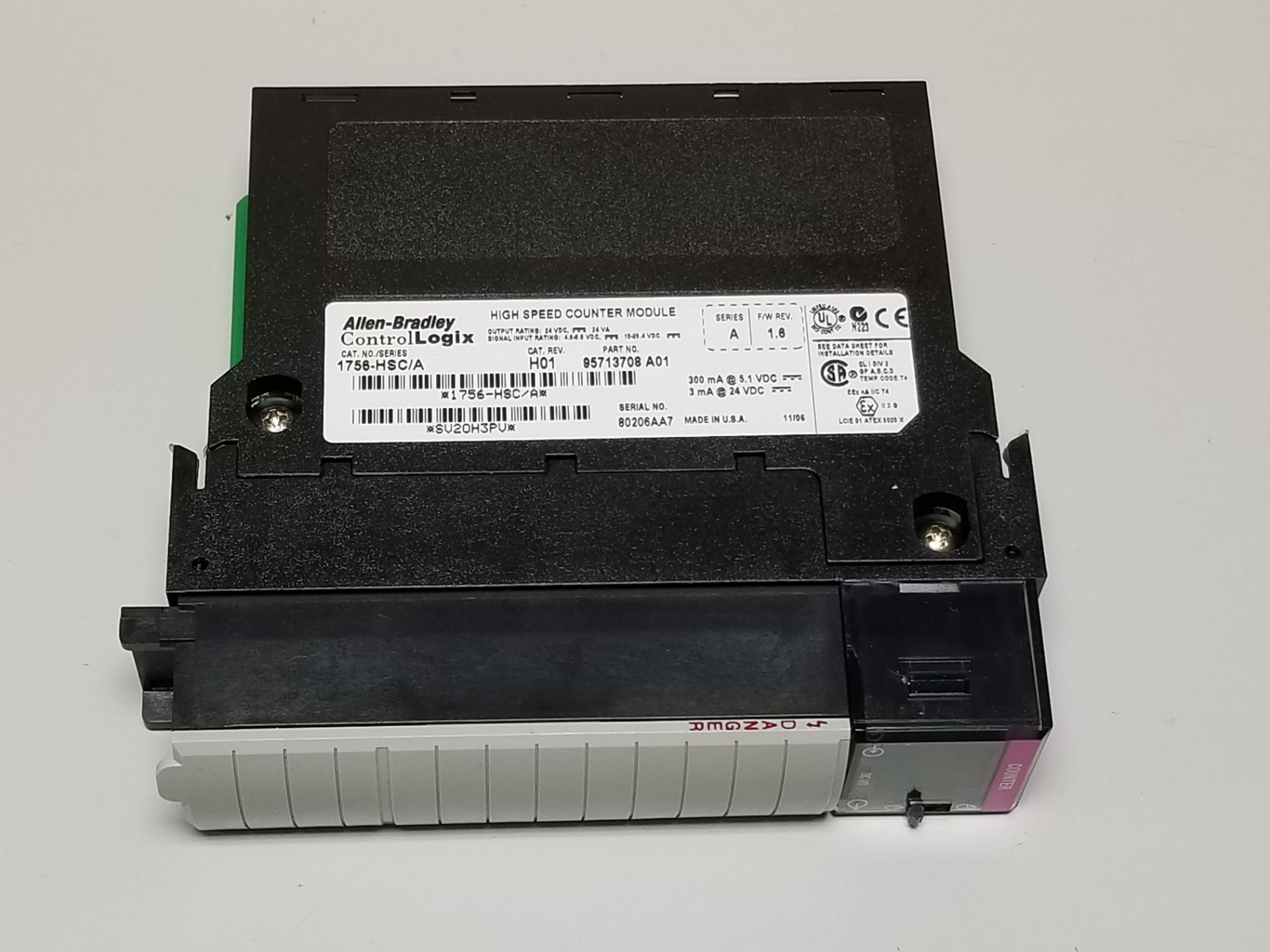 ALLEN BRADLEY CONTROLLOGIX HIGH SPEED COUNTER PLC MODULE