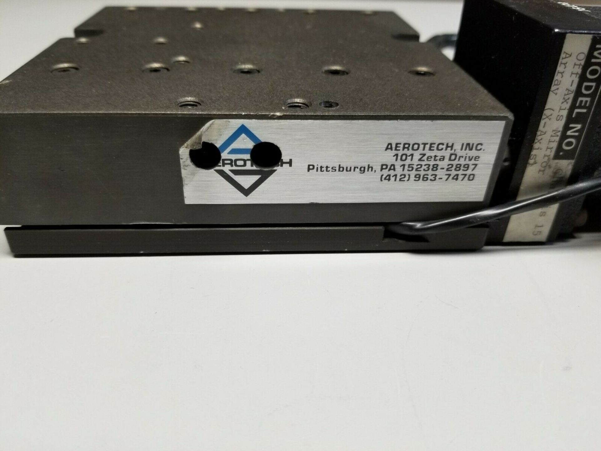 AEROTECH PRECISON LINEAR STAGE POSITIONER WITH STEPPER MOTOR & ENCODER - Image 2 of 11