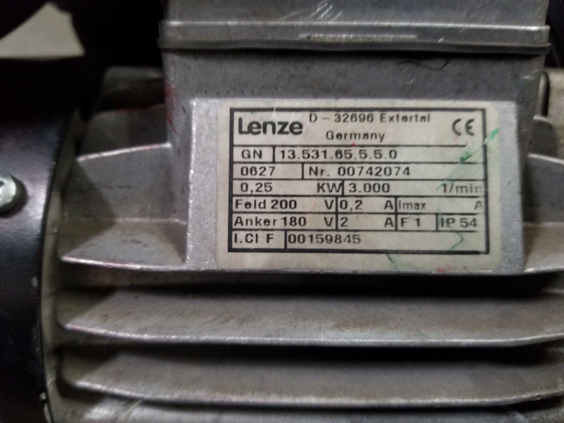 LENZE INDUSTRIAL MOTOR - Image 3 of 6