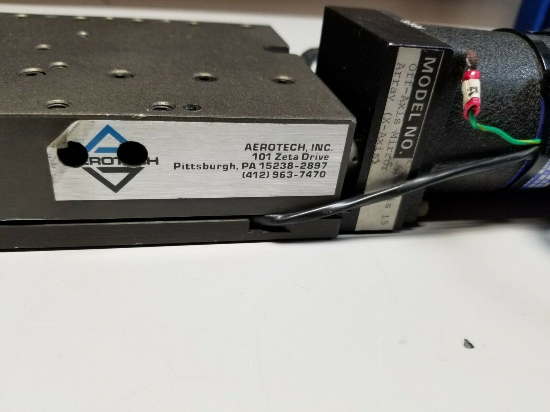 AEROTECH PRECISON LINEAR STAGE POSITIONER WITH STEPPER MOTOR & ENCODER - Image 3 of 11