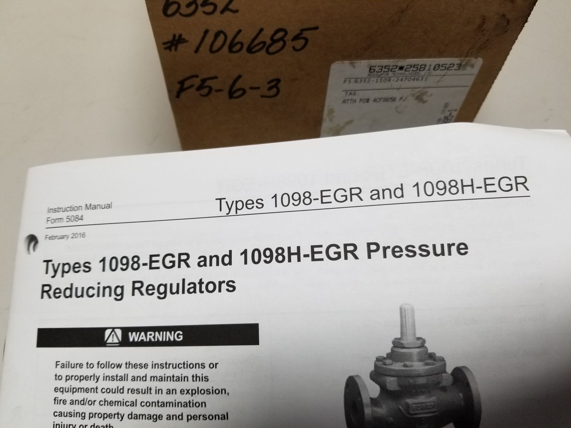 NEW FISHER PRESSURE REDUCING REGULATOR - Image 6 of 6