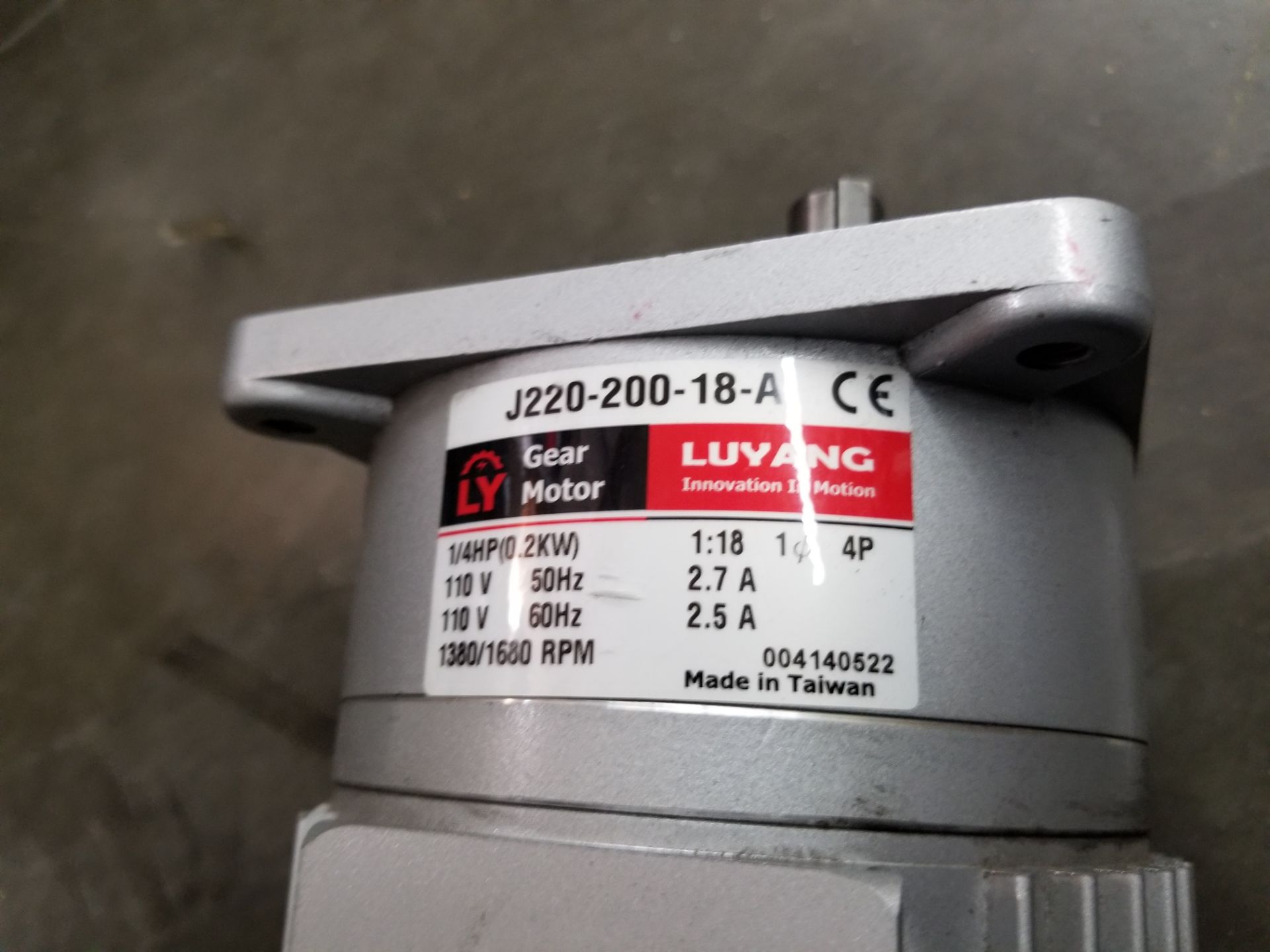 LUYANG INDUSTRIAL GEAR MOTOR - Image 3 of 5