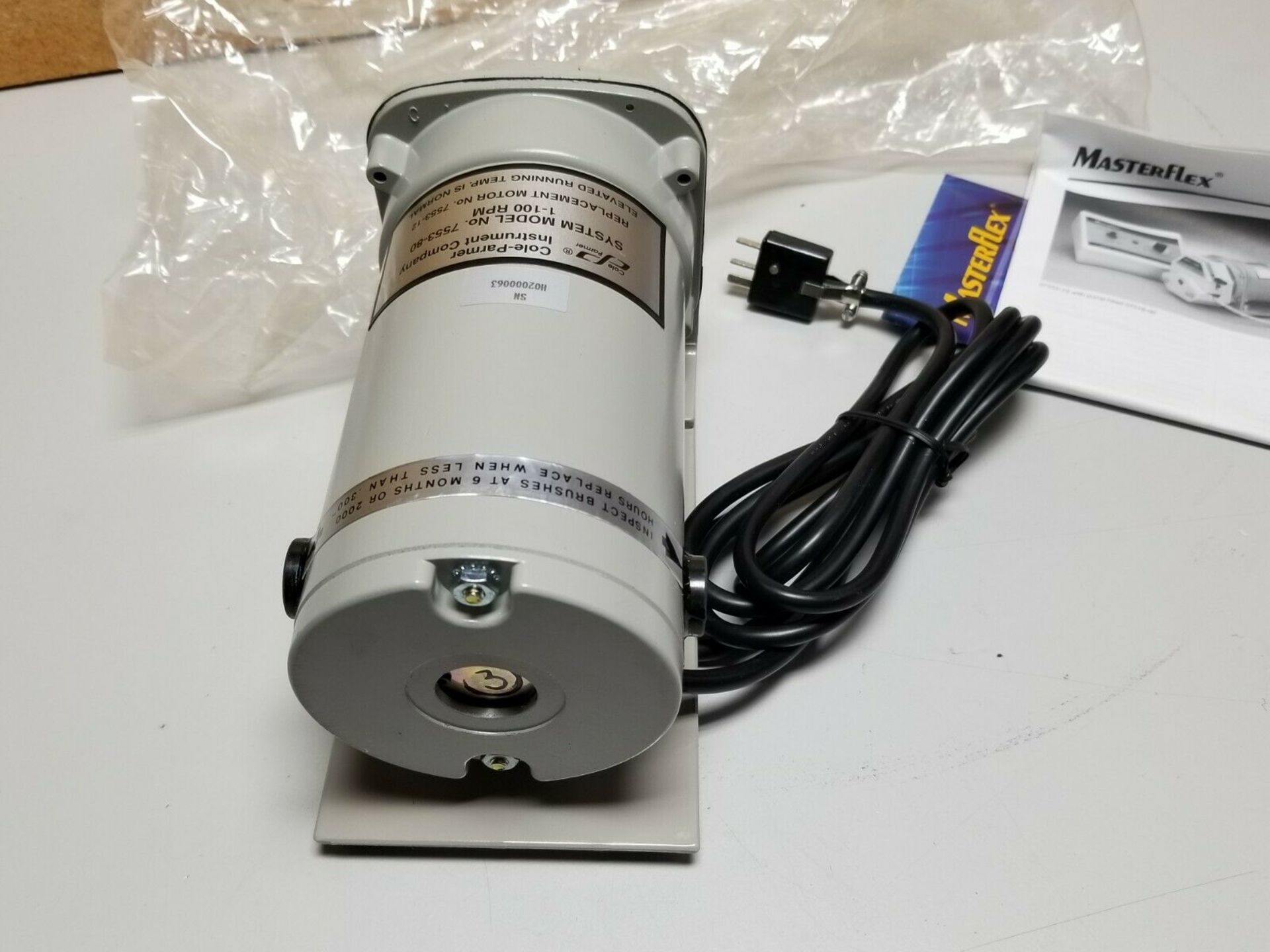 New Cole Parmer Masterflex Pump Drive/Motor - Image 8 of 9