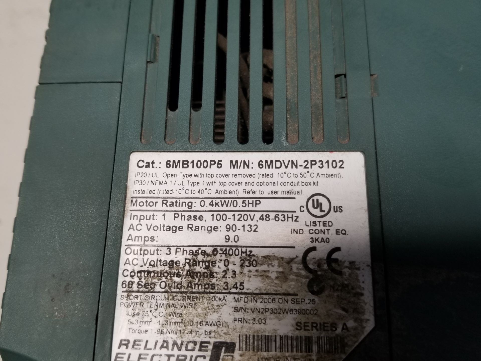 RELIANCE ELECTRIC MD65 AC DRIVE - Image 4 of 5