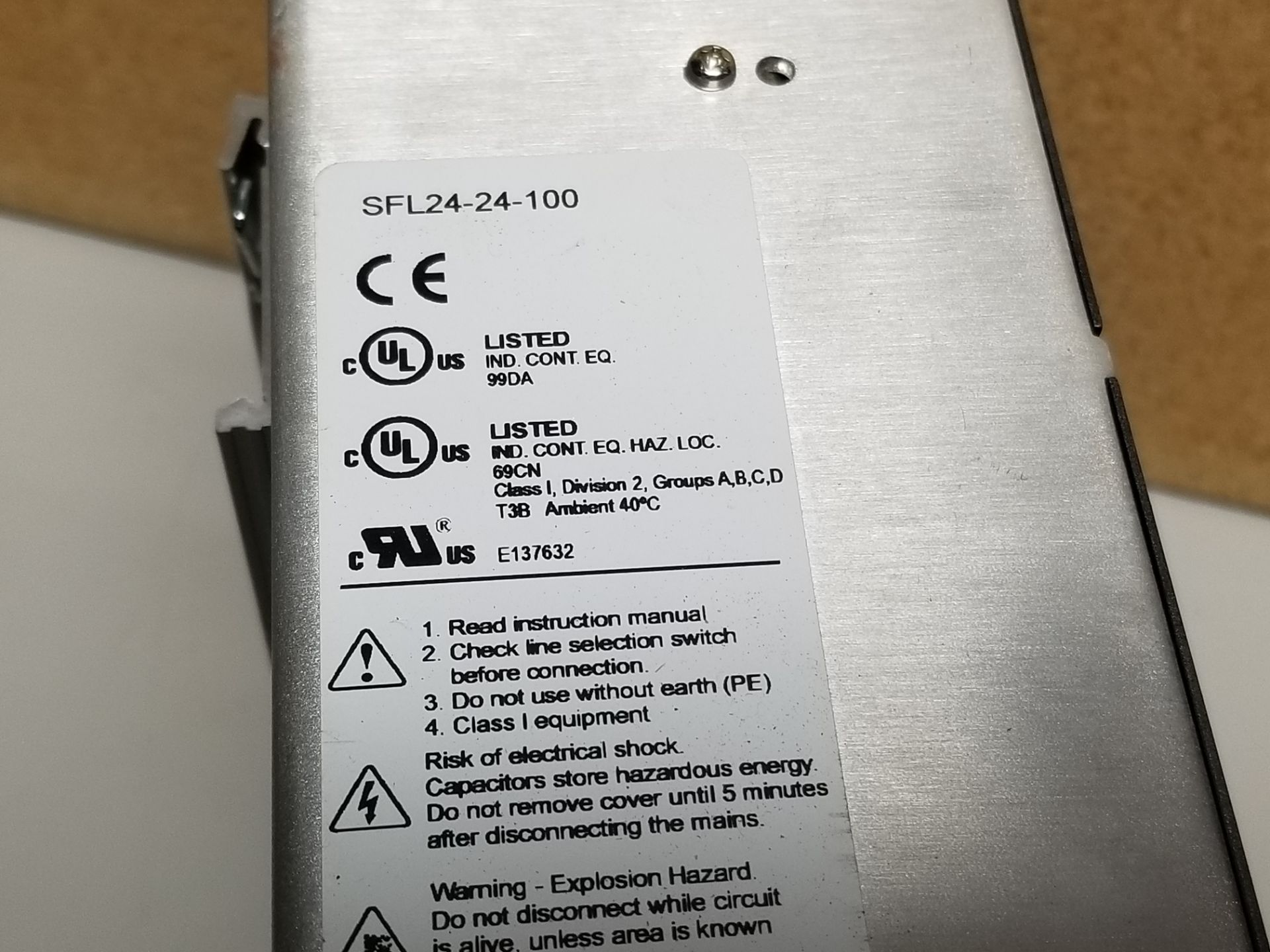 SOLA AUTOMATION POWER SUPPLY 24VDC 24A - Image 3 of 3