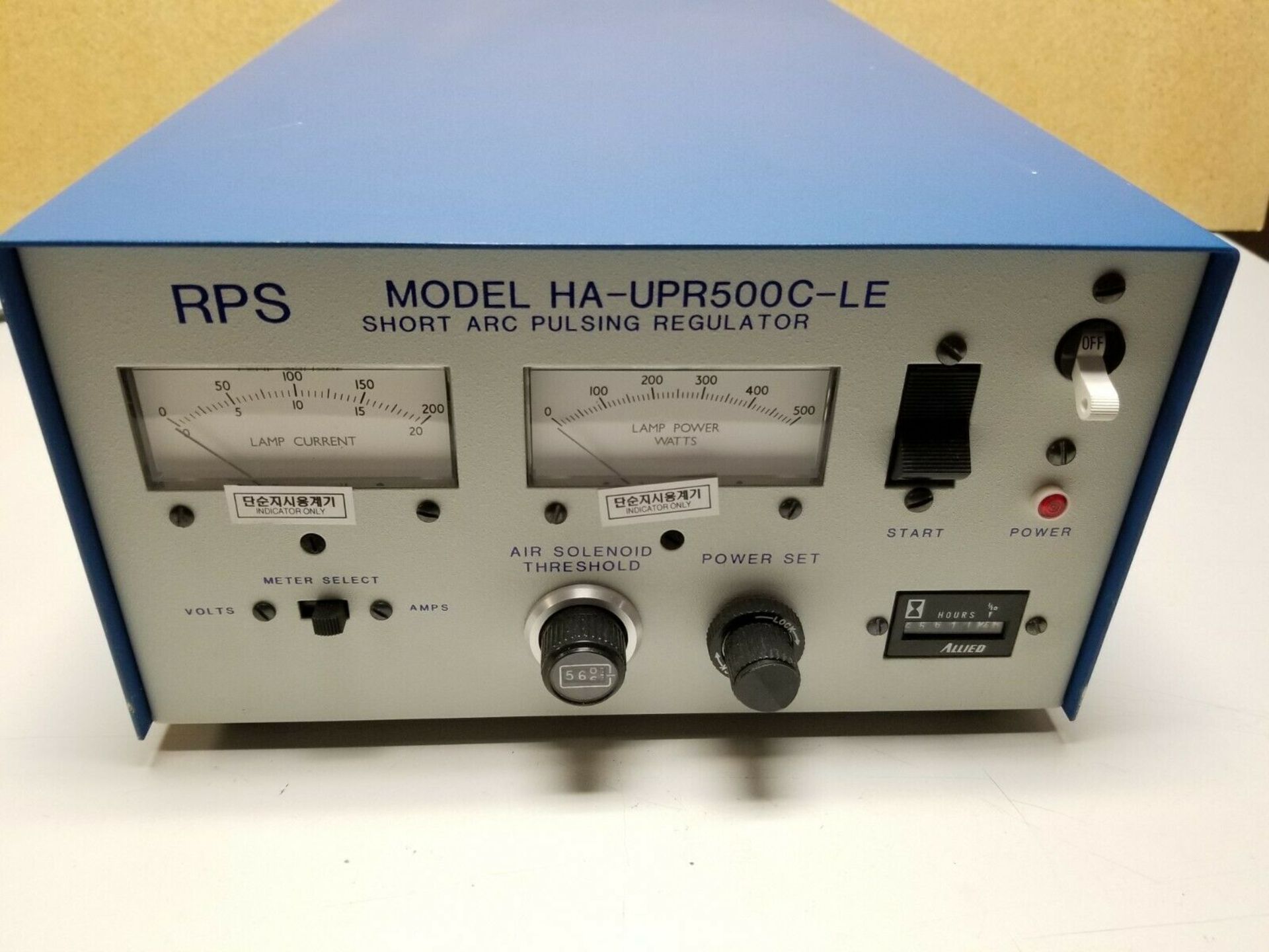RADIATION POWER SYSTEMS RPS SHORT ARC PULSING REGULATOR