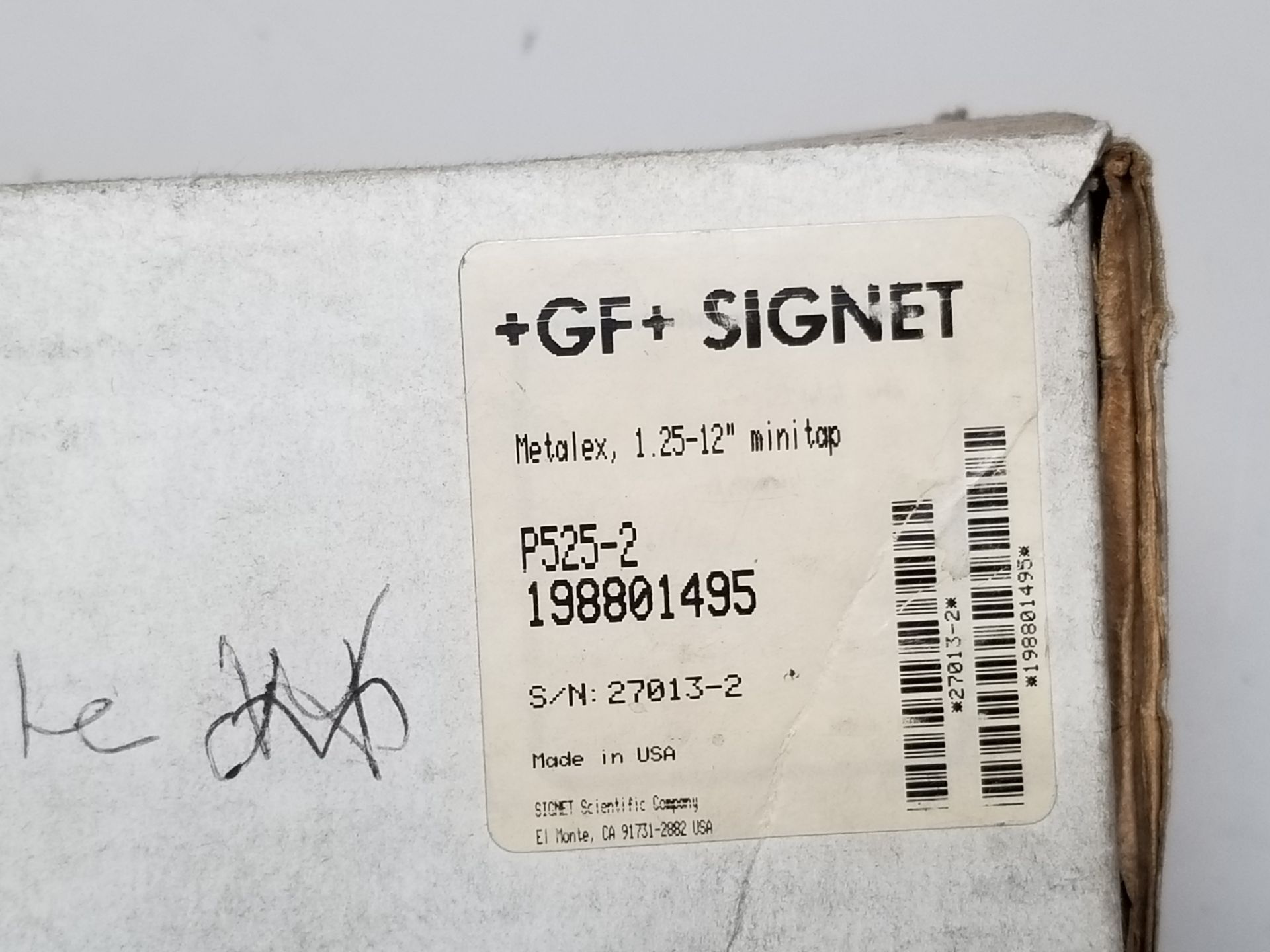 NEW +GF+ SIGNET METALEX PADDLEWHEEL FLOW SENSOR - Image 2 of 4