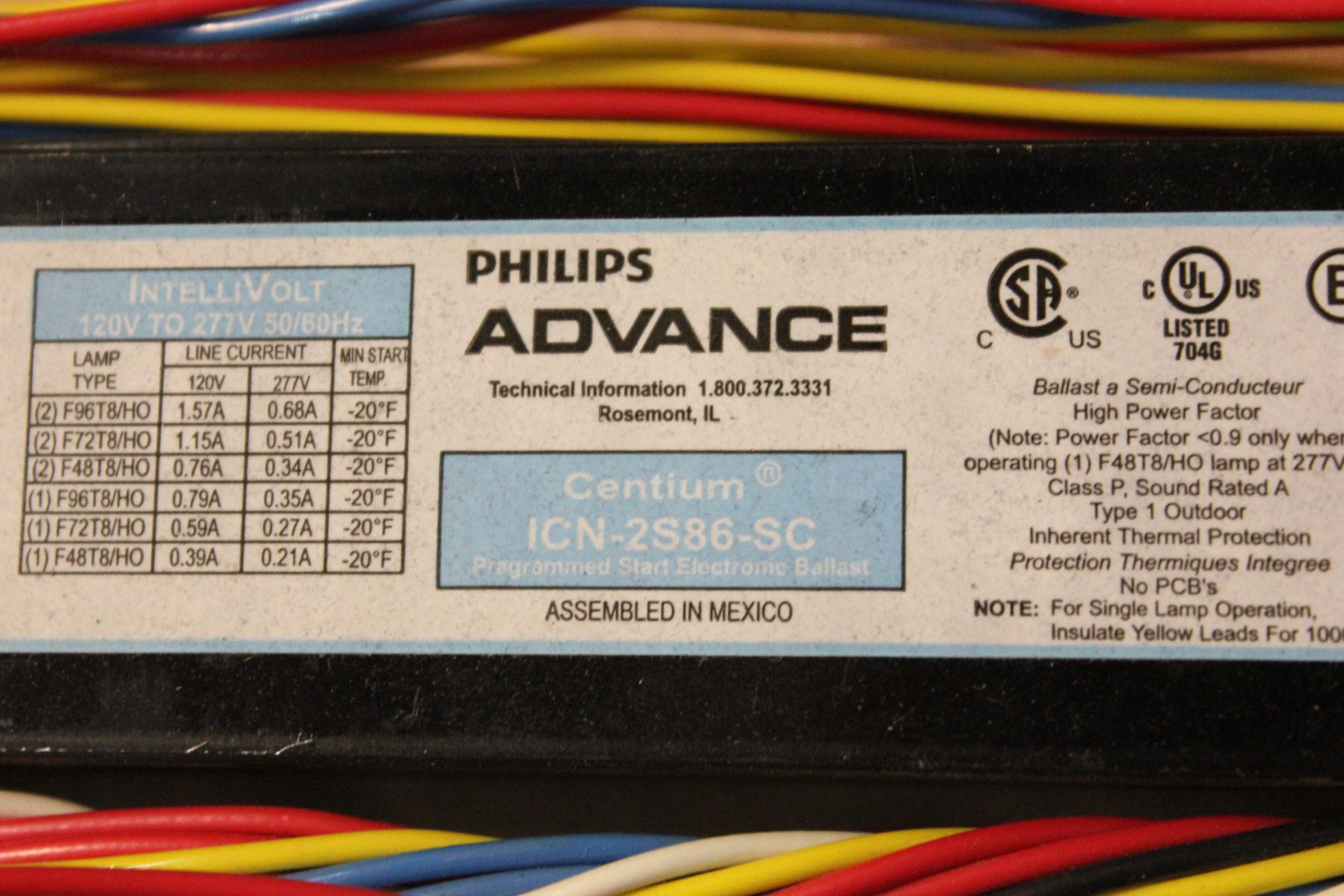 LOT OF 6 ADVANCE ELECTRONIC BALASTS - Image 2 of 4