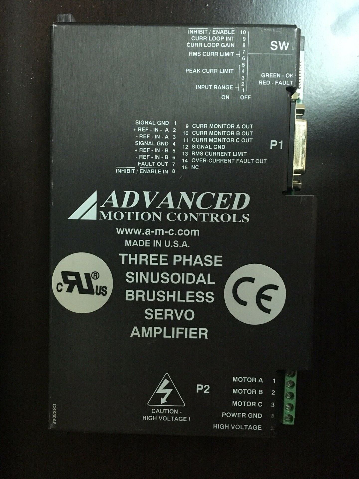 AMC Sinusoidal Brushless servo Amplifier
