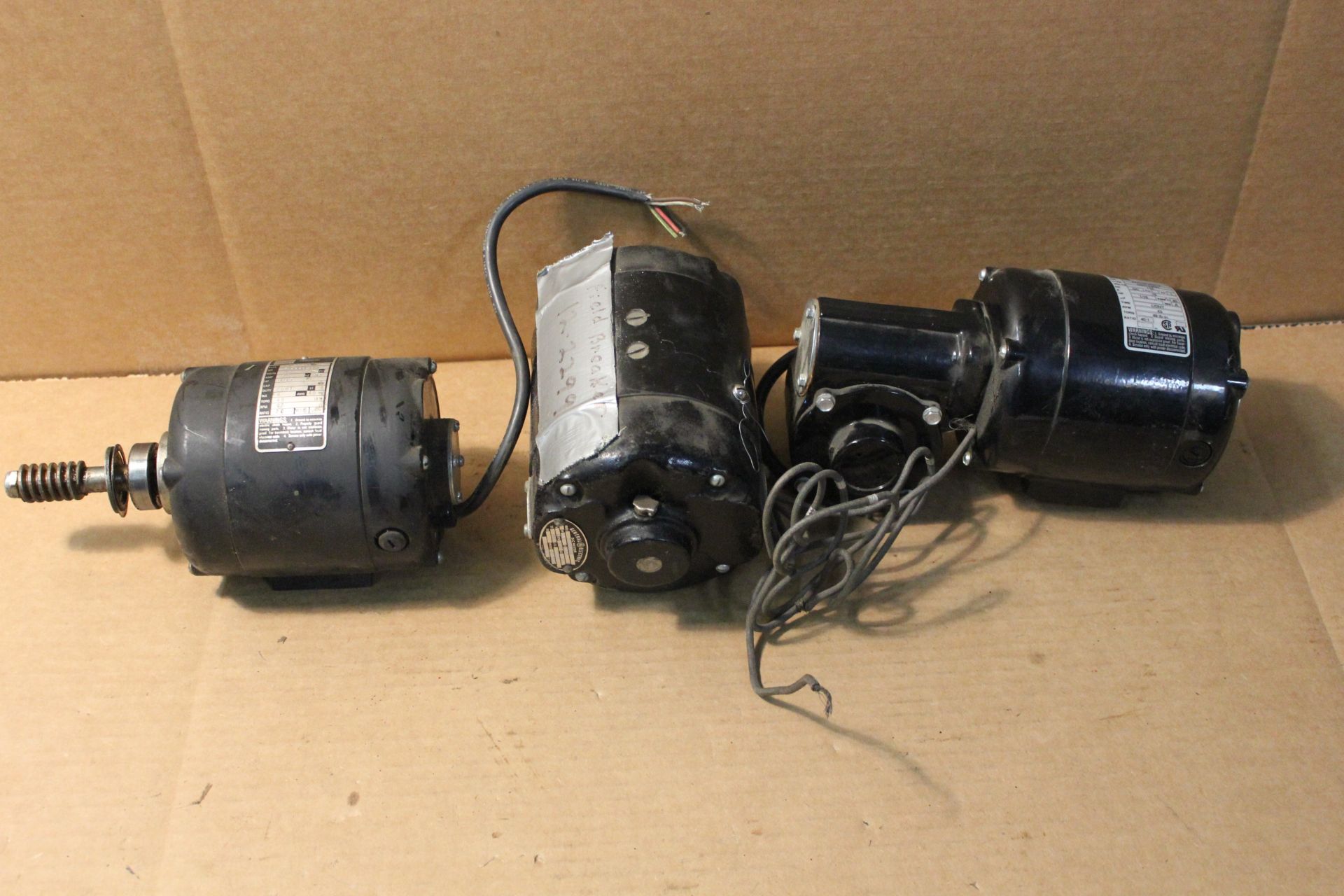 LOT OF 3 INDUSTRIAL MOTORS