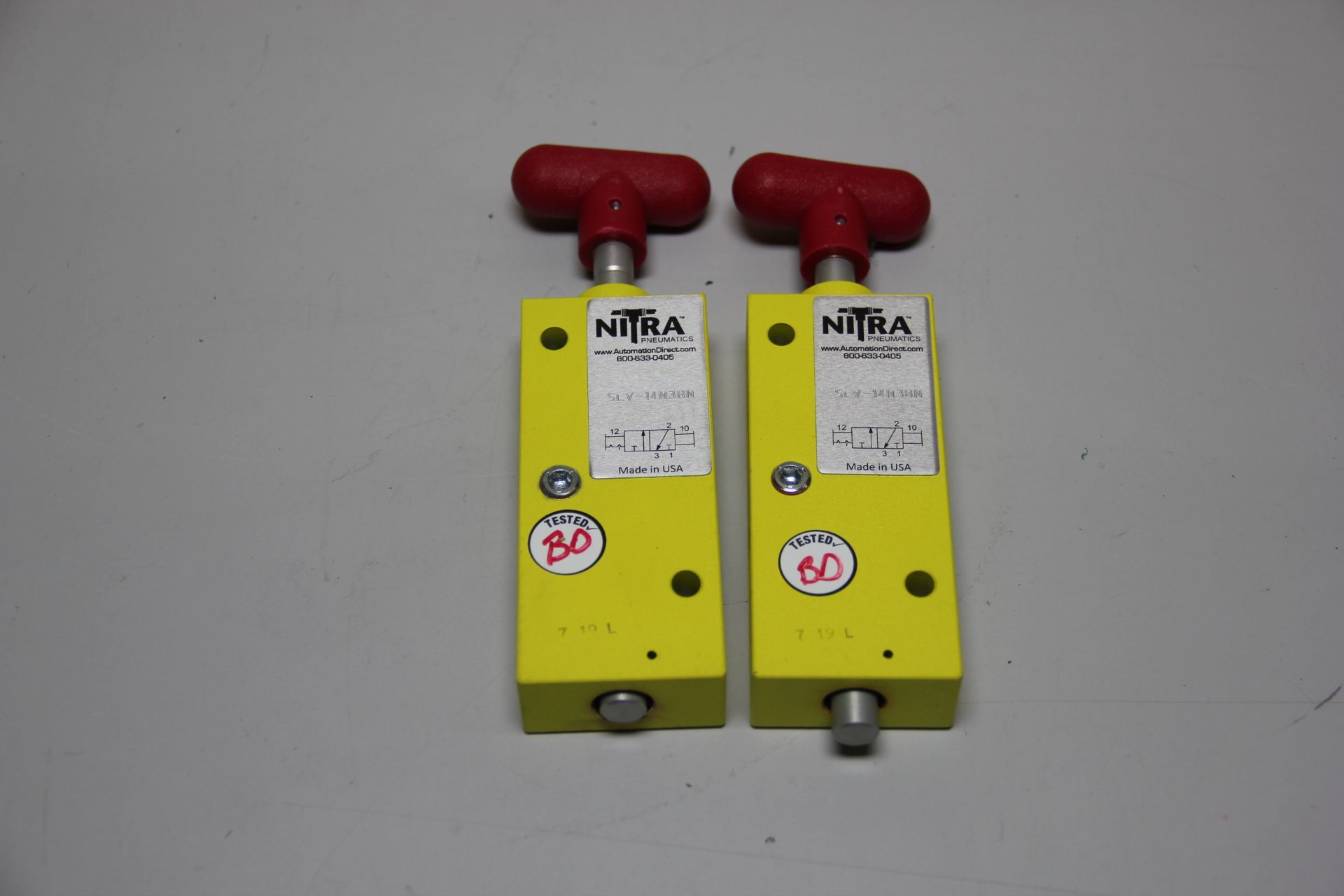 2 UNUSED AUTOMATION DIRECT NITRA LOCKOUT VALVES