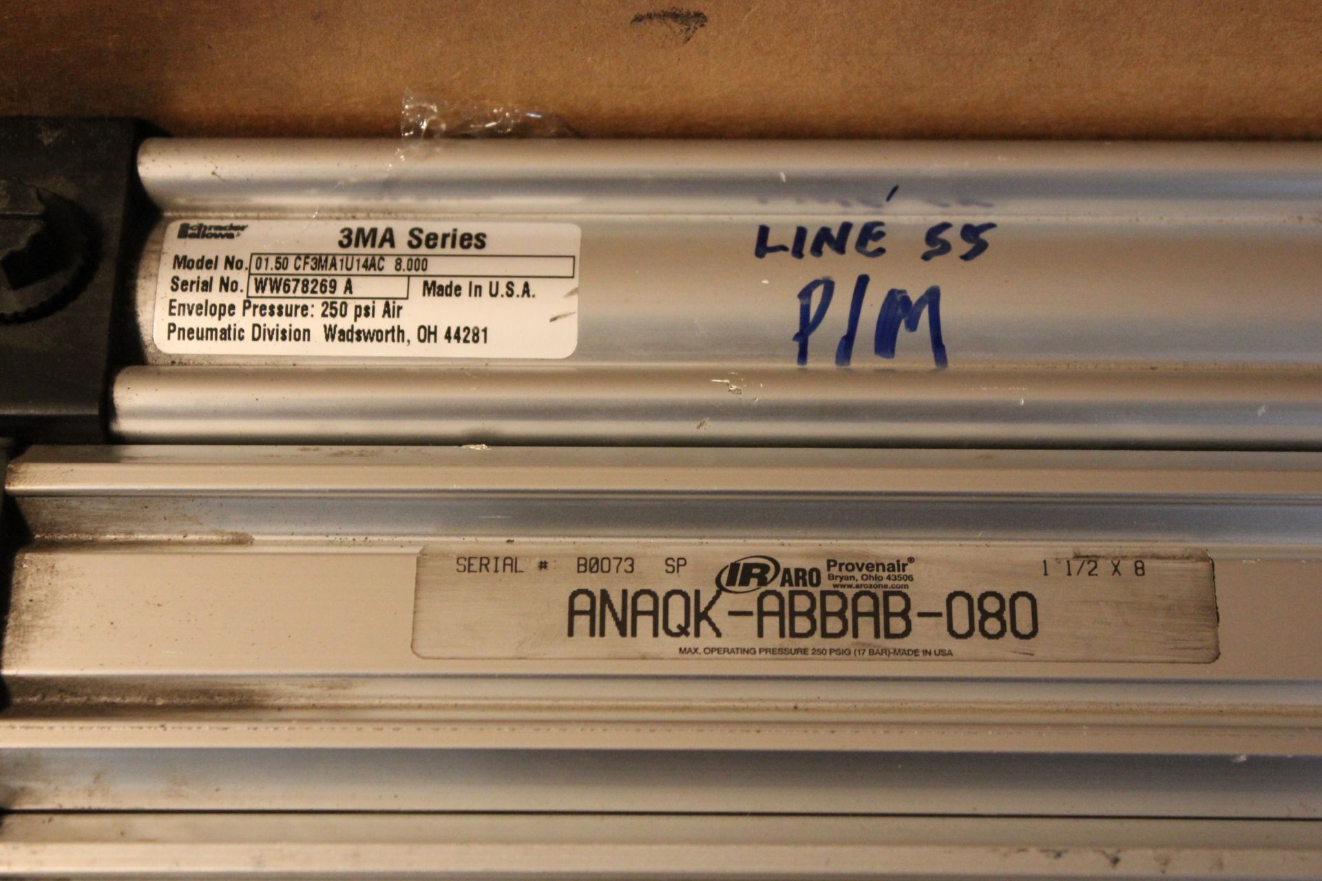 LOT OF 6 PNEUMATIC CYLINDERS - Image 5 of 5