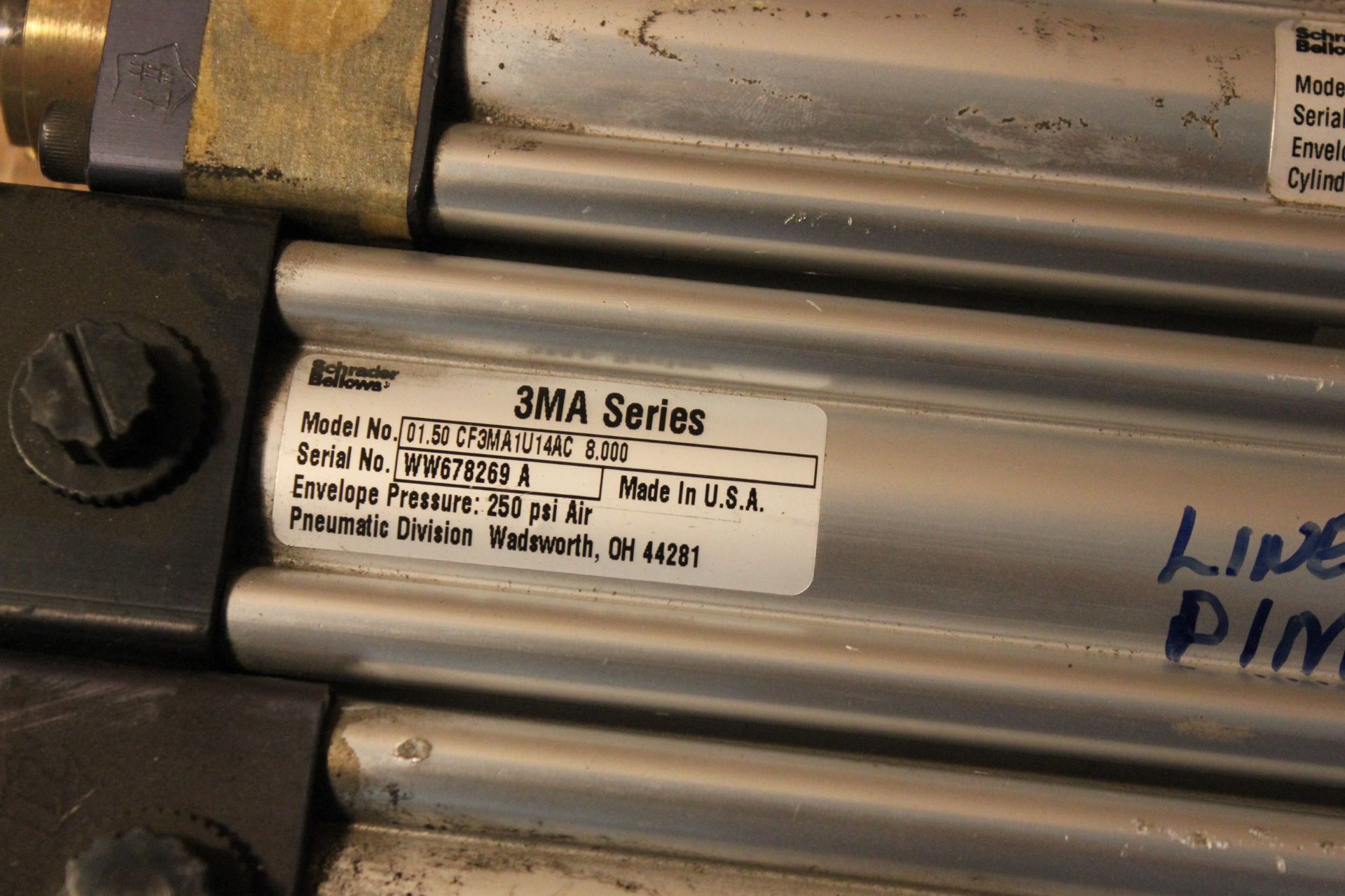 LOT OF 6 PNEUMATIC CYLINDERS - Image 3 of 5