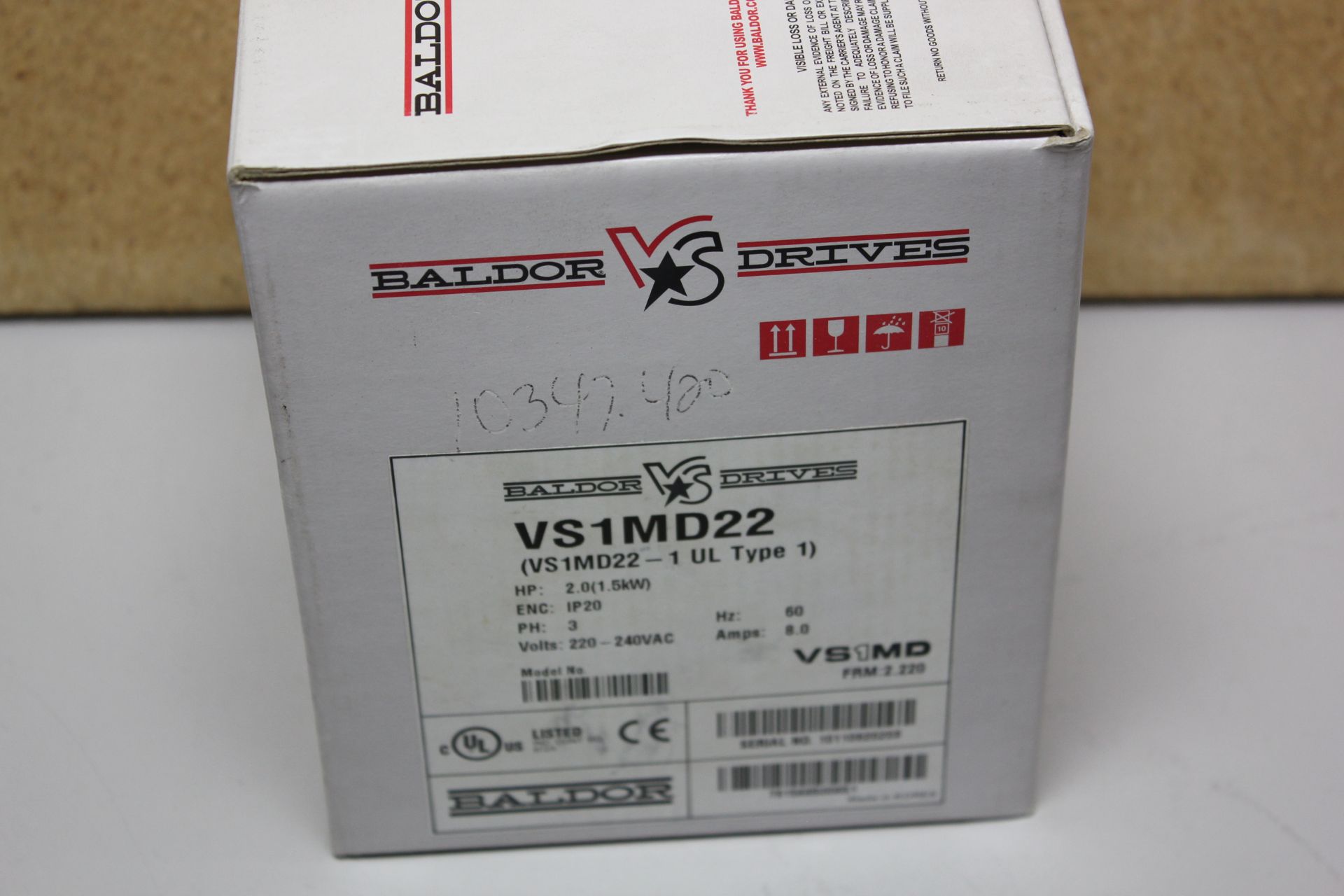 NEW BALDOR 2HP VS AC DRIVE - Image 2 of 5