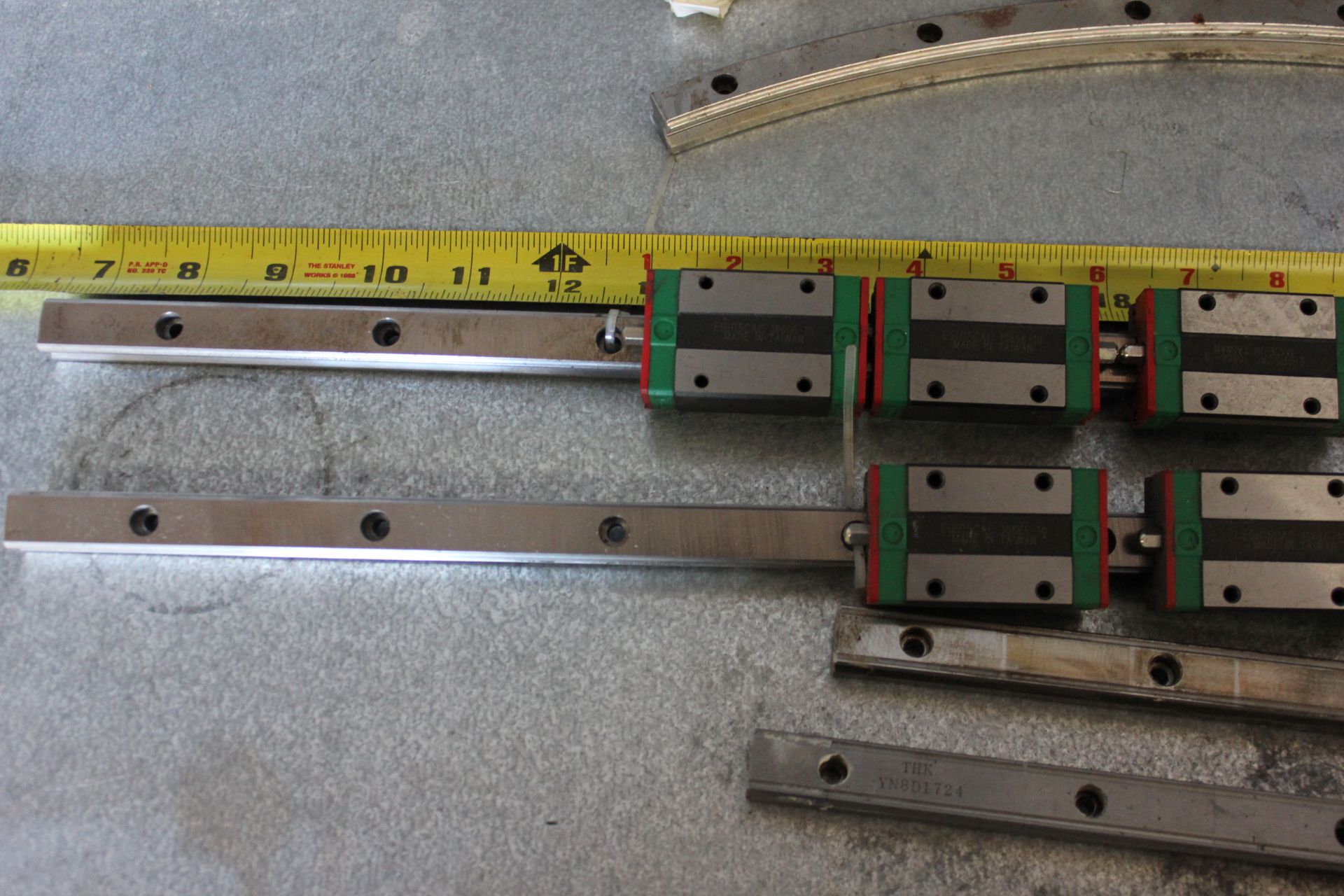 LOT OF LINEAR RAIL GUIDES WITH BEARING BLOCKS - HIWIN, THK,NB,ETC - Image 2 of 17
