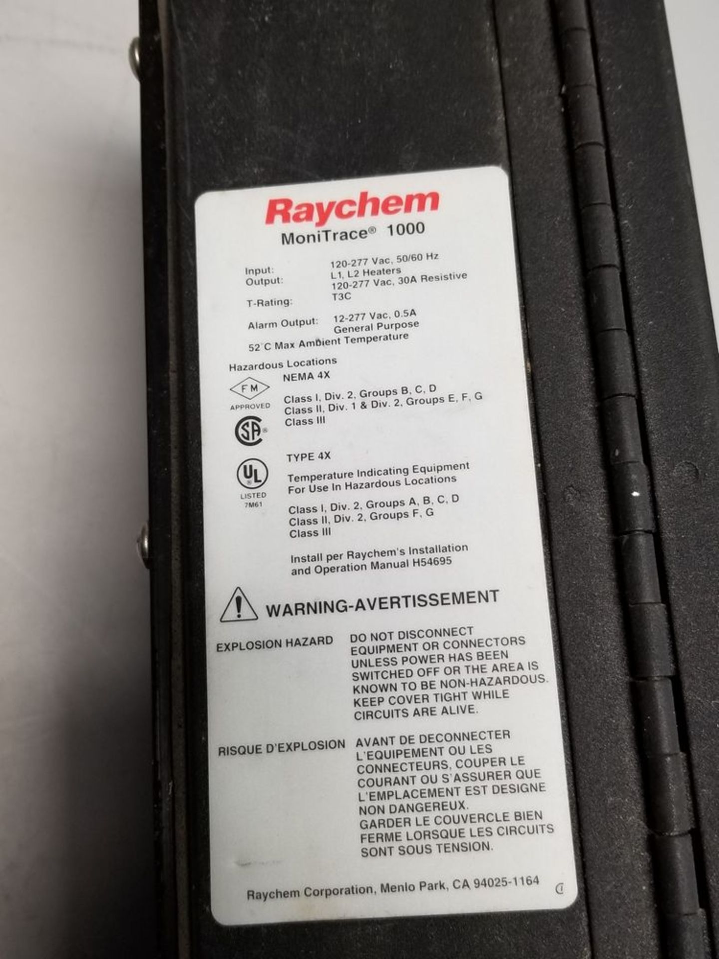 Raychem Heat Tracing Controller Operator Interface - Image 4 of 4
