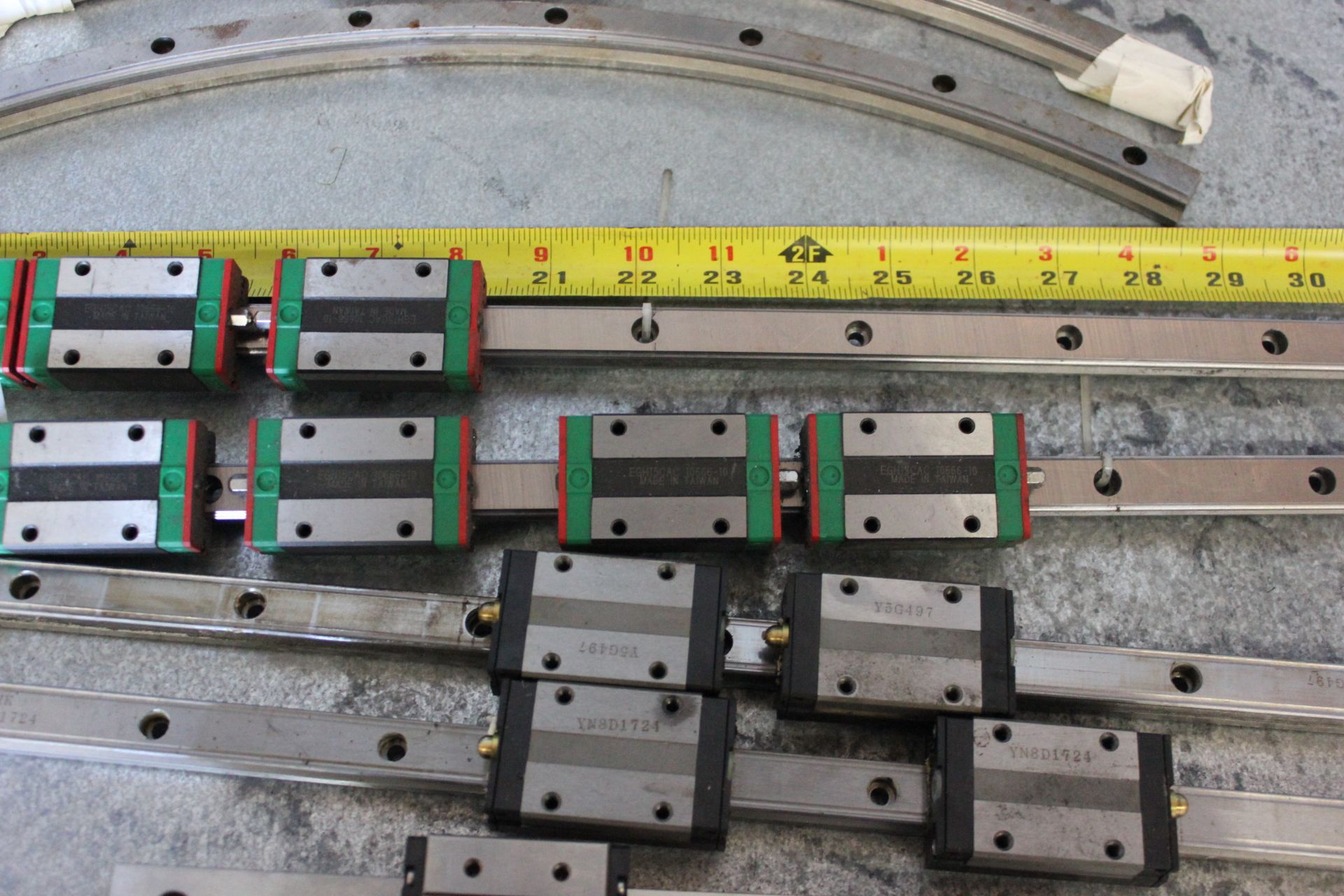 LOT OF LINEAR RAIL GUIDES WITH BEARING BLOCKS - HIWIN, THK,NB,ETC - Image 3 of 17