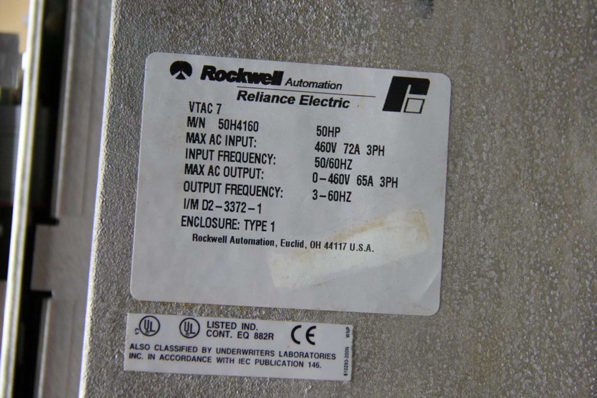 ROCKWELL RELIANCE 50HP AC DRIVE - Image 8 of 9