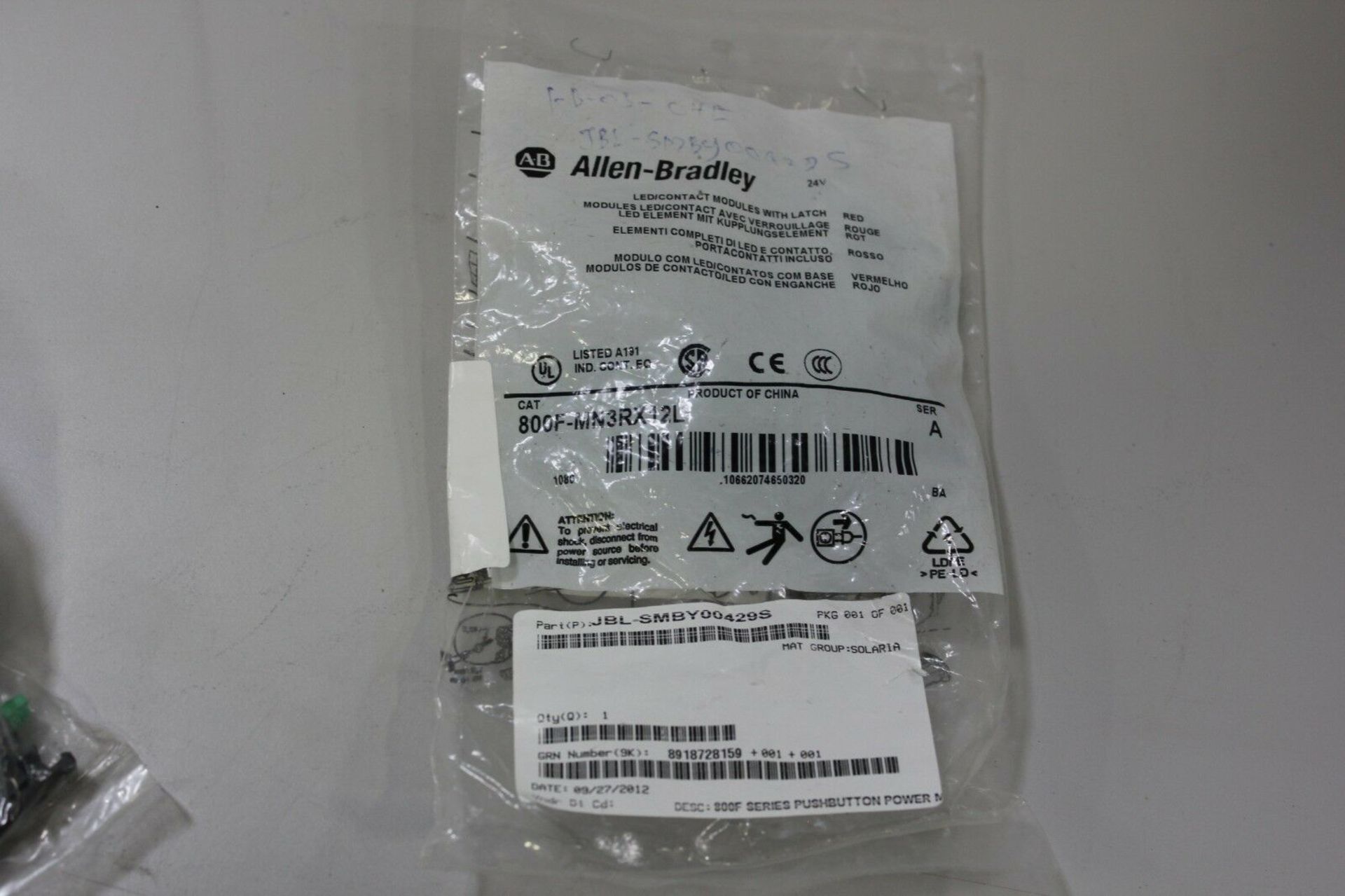 NEW ALLEN BRADLEY PUSHBUTTON RED LED/CONTACT MODULES