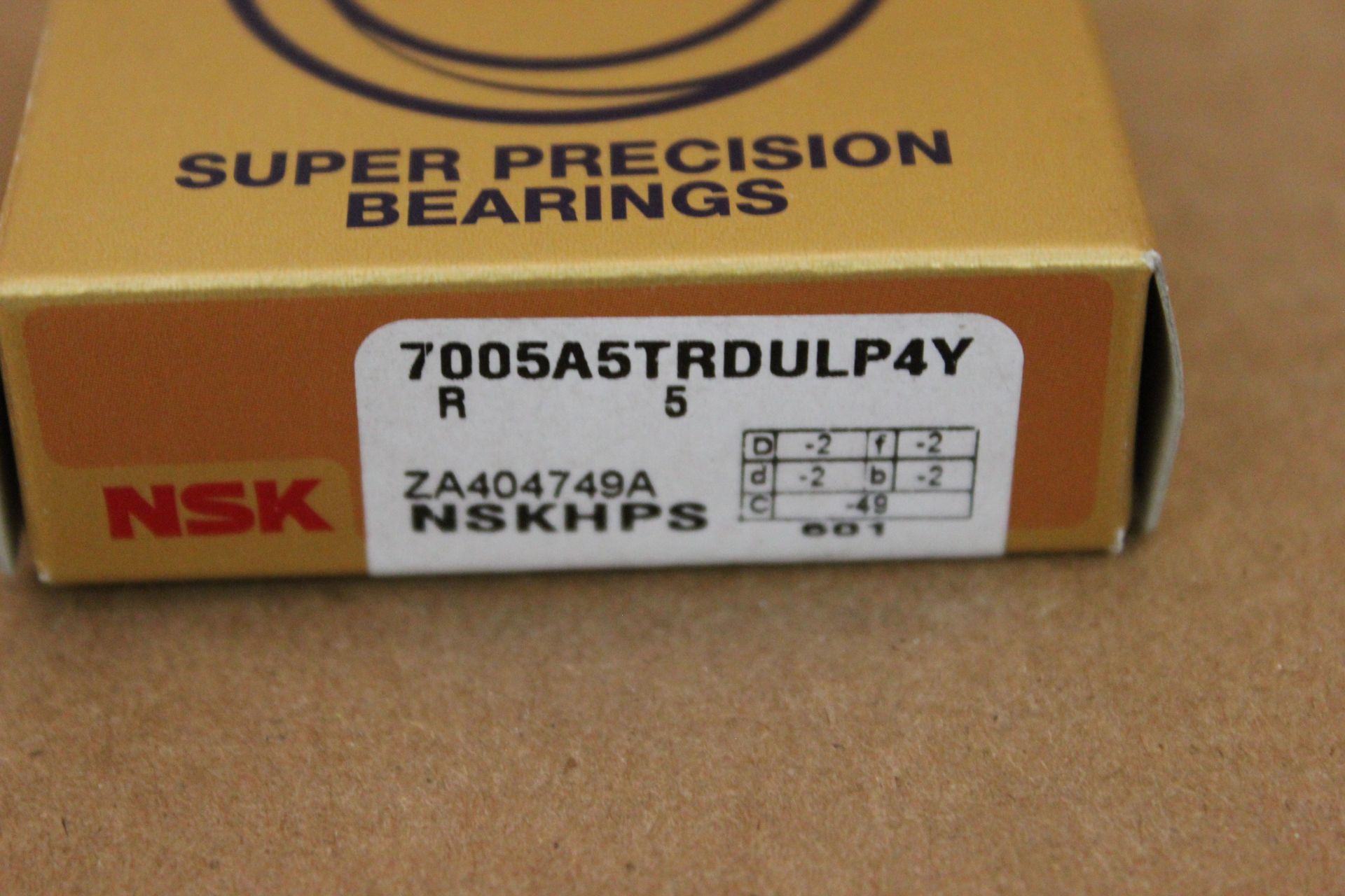 LOT OF 2 NEW NSK PRECISION BALL BEARINGS - Image 2 of 2