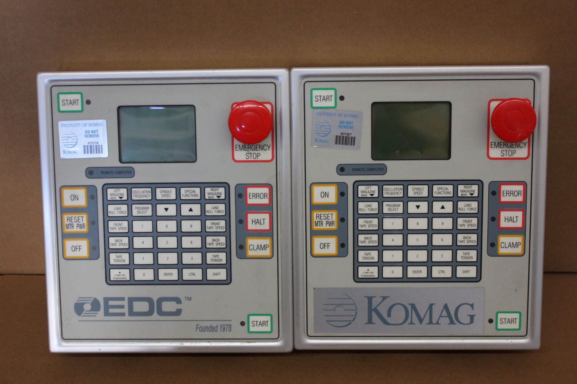 LOT OF EDC OPERATOR CONTROL PANELS HMI'S