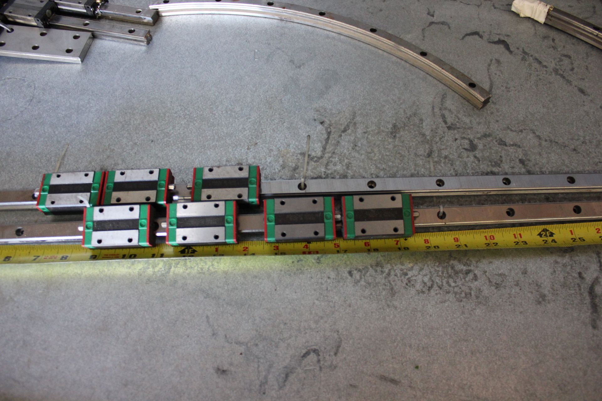 LOT OF LINEAR RAIL GUIDES WITH BEARING BLOCKS - HIWIN, THK,NB,ETC - Image 12 of 17