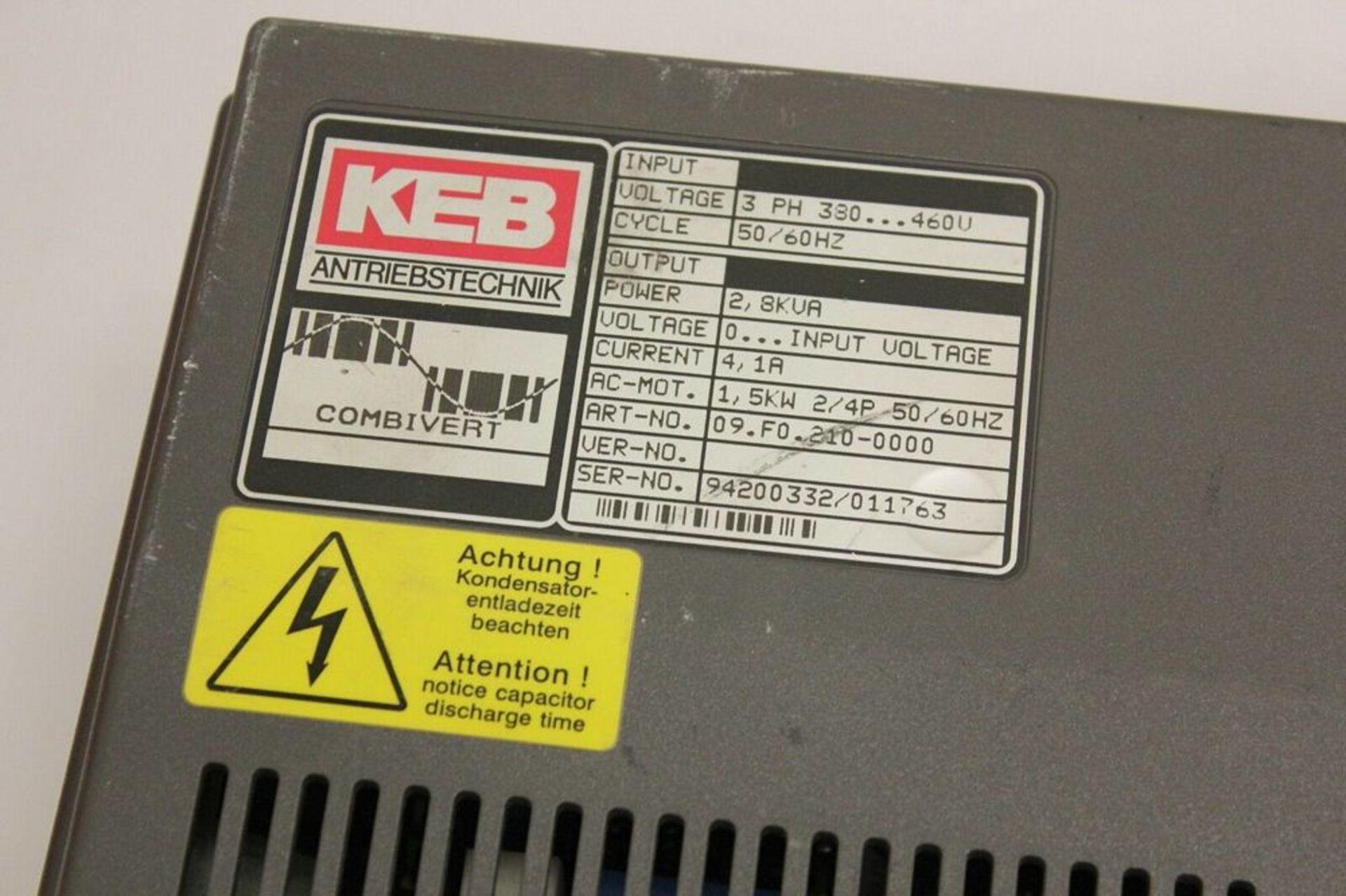 KEB Combivert Frequency Inverter Drive - Image 2 of 4