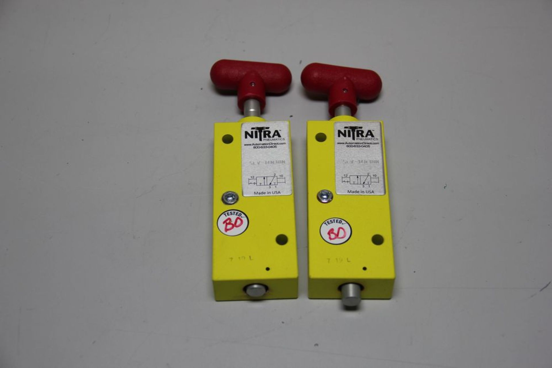 2 UNUSED AUTOMATION DIRECT NITRA LOCKOUT VALVES