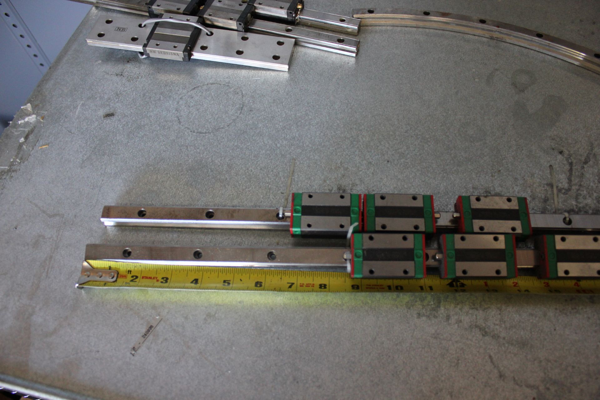 LOT OF LINEAR RAIL GUIDES WITH BEARING BLOCKS - HIWIN, THK,NB,ETC - Image 11 of 17