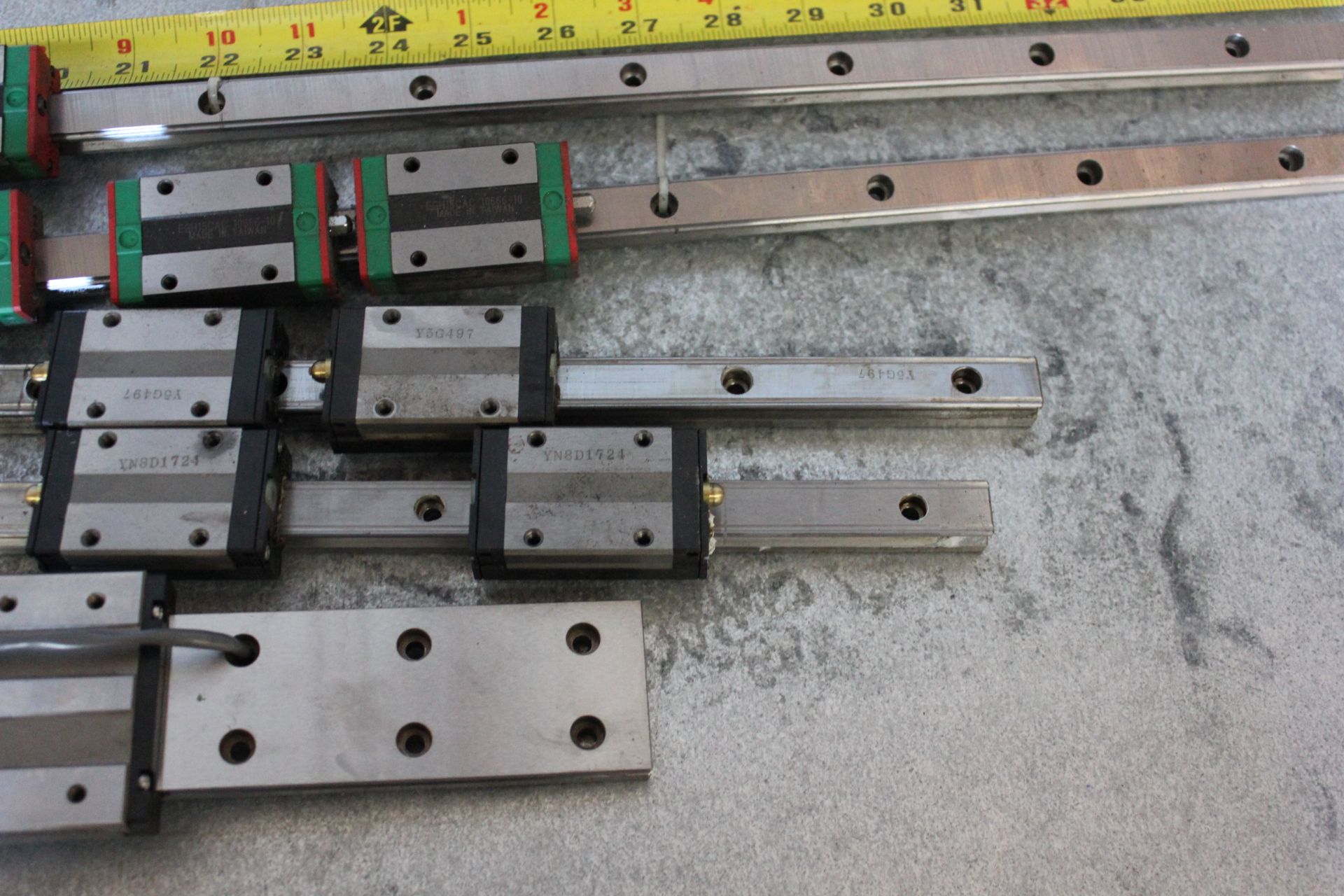 LOT OF LINEAR RAIL GUIDES WITH BEARING BLOCKS - HIWIN, THK,NB,ETC - Image 5 of 17