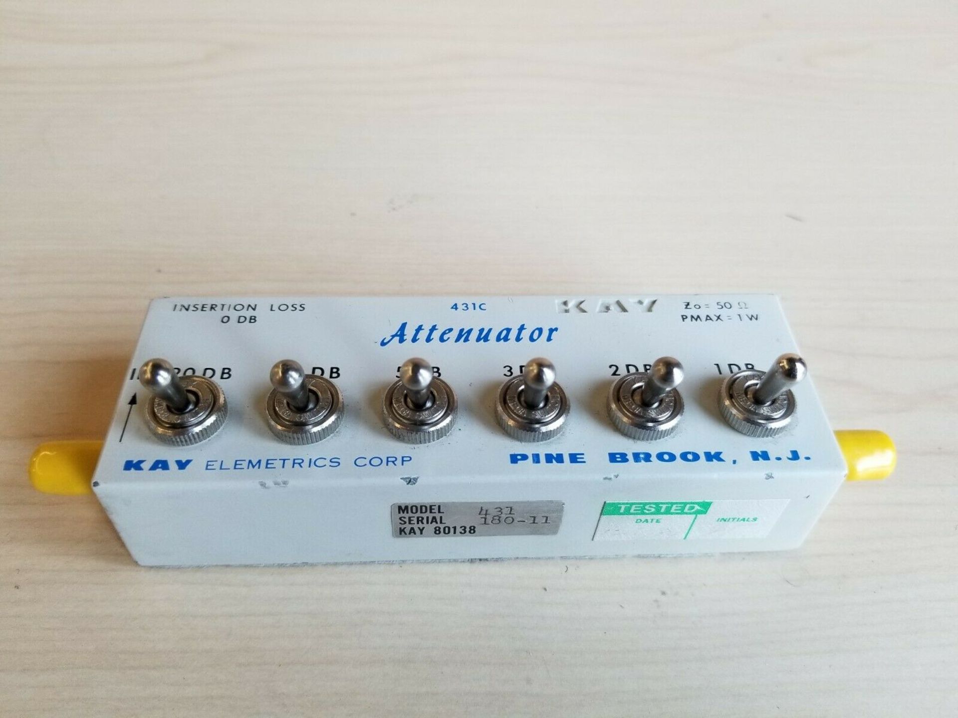 KAY VARIABLE STEP ATTENUATOR