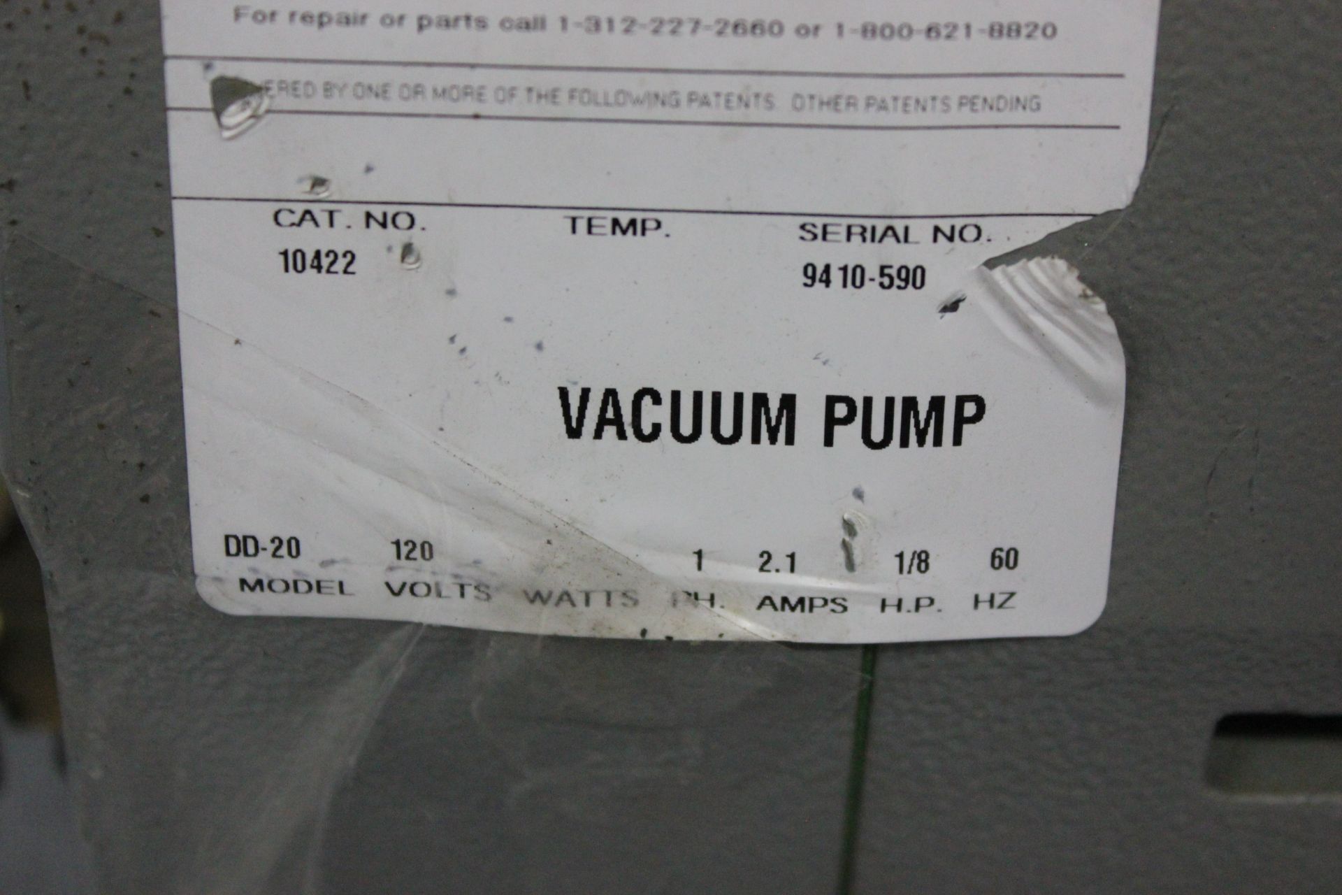 PRECISION SCIENTIFIC VACUUM PUMP - Image 3 of 5
