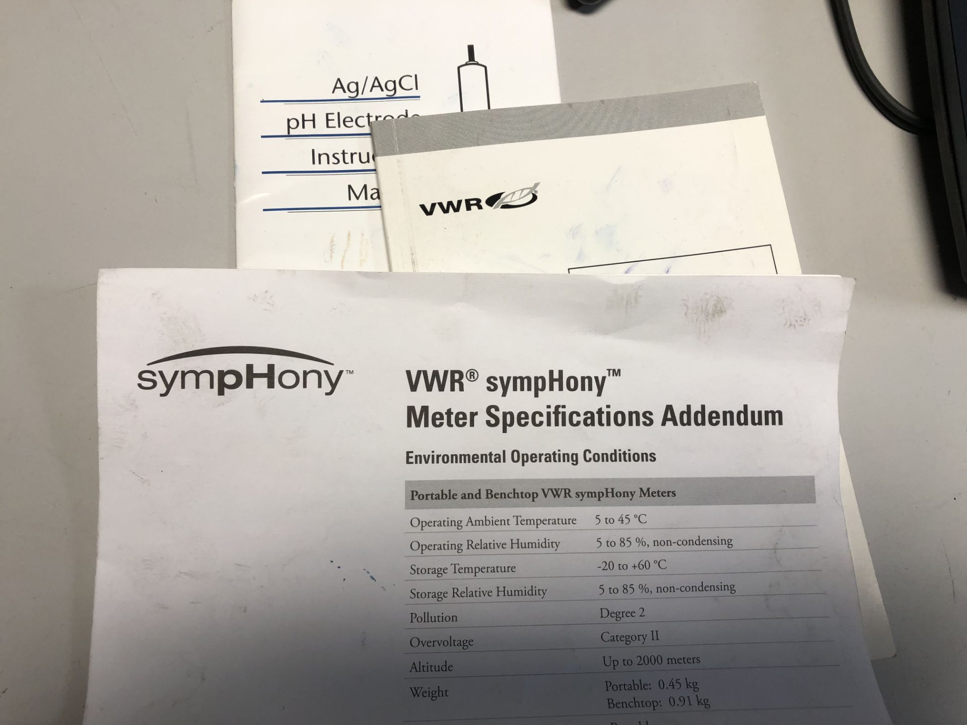 VWR SYMPHONY SP70P PORTABLE PH METER - Image 3 of 4