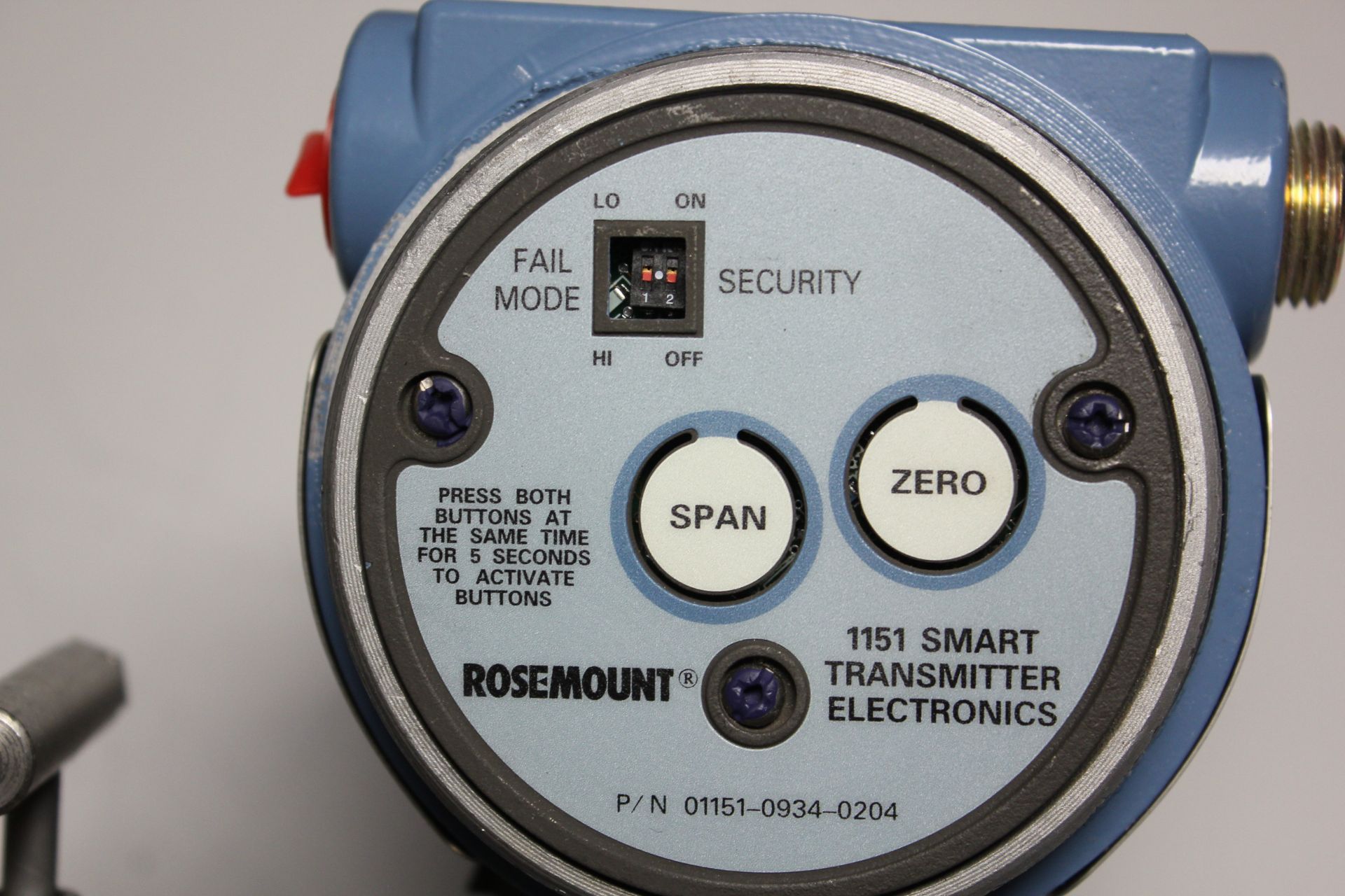 ROSEMOUNT 1151 PRESSURE TRANSMITTER W/ MANIFOLD & MOUNT - Image 6 of 6