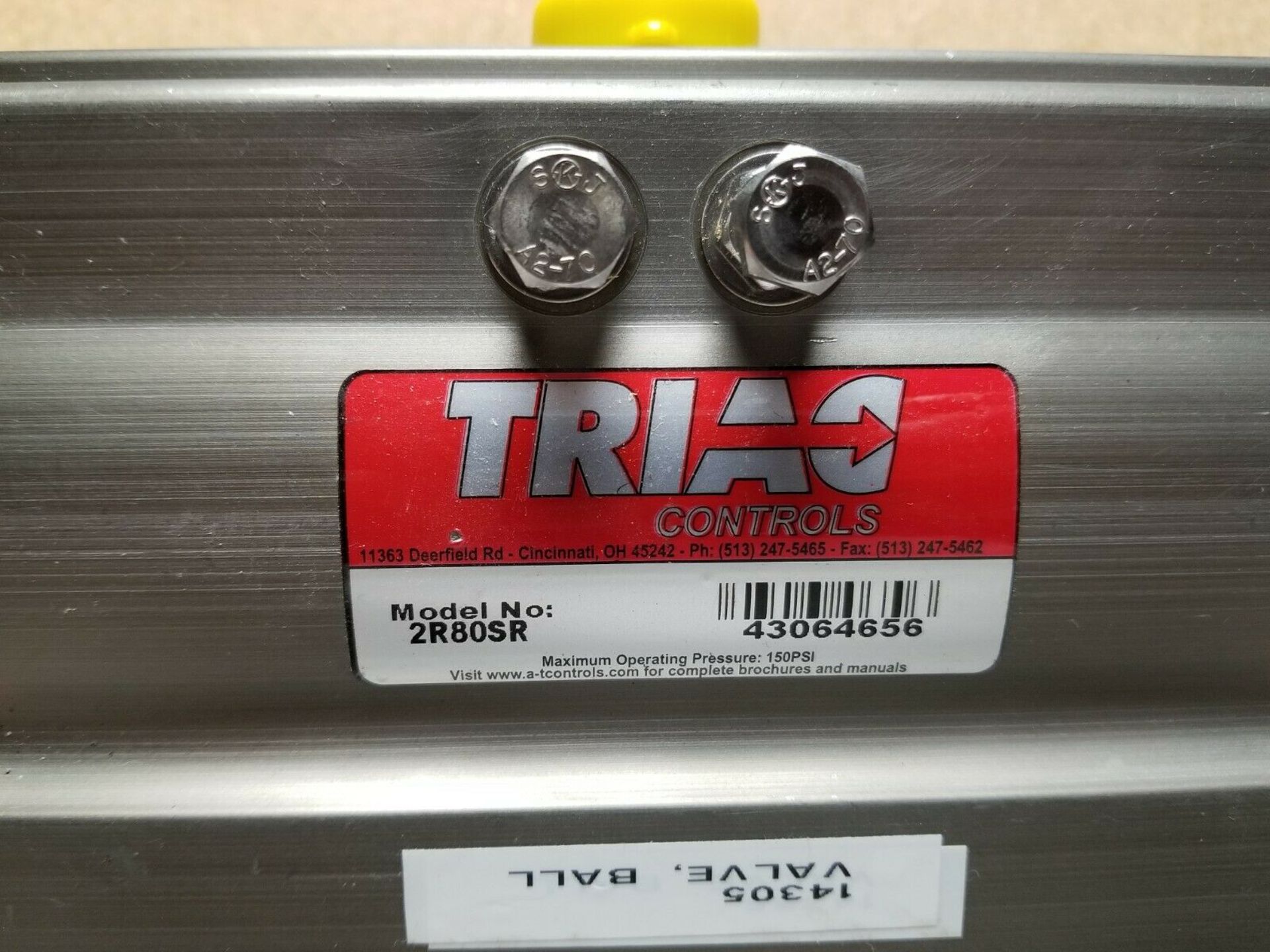 NEW AT 1" 316 STAINLESS STEEL BALL VALVE WITH TRIAC ACTUATOR - Image 2 of 10