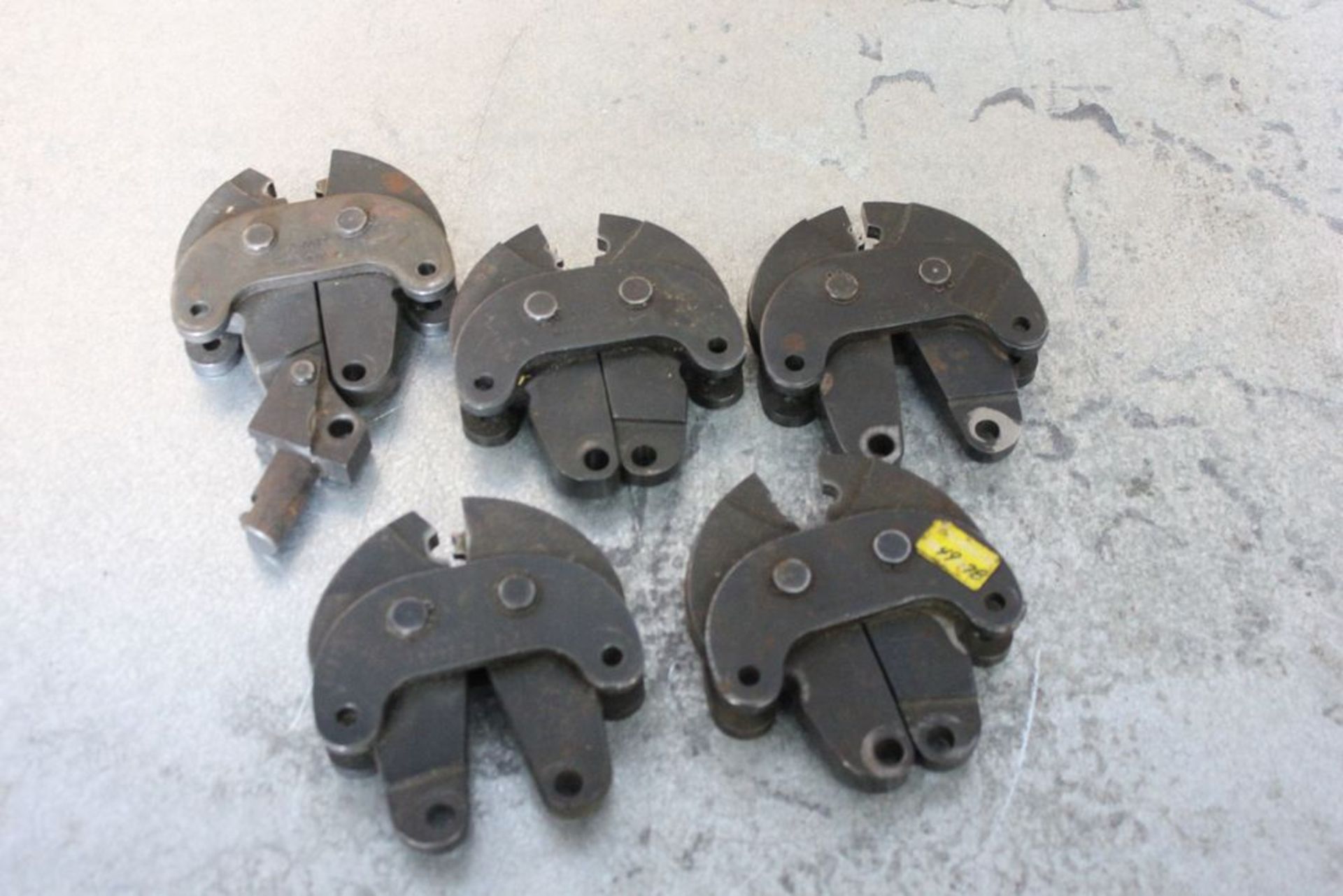 LOT OF AMP INDUSTRIAL CRIMPERS CRIMP TOOL HEADS